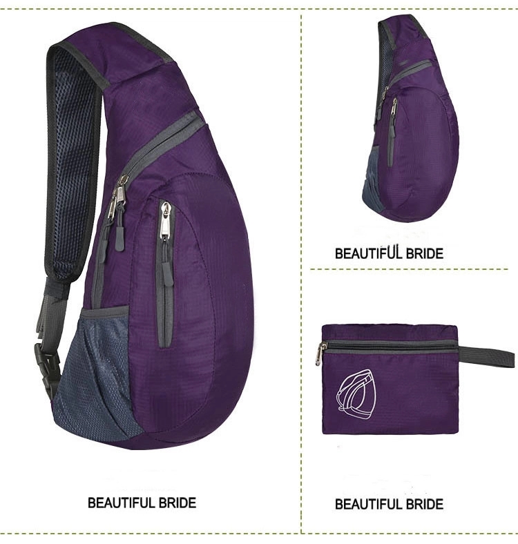 Foldable Sling Bags Shoulder Chest Backpack 5