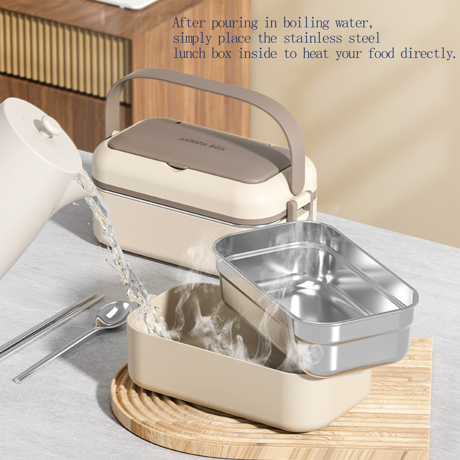 Double Layer Stainless Steel Bento Lunch Box 7