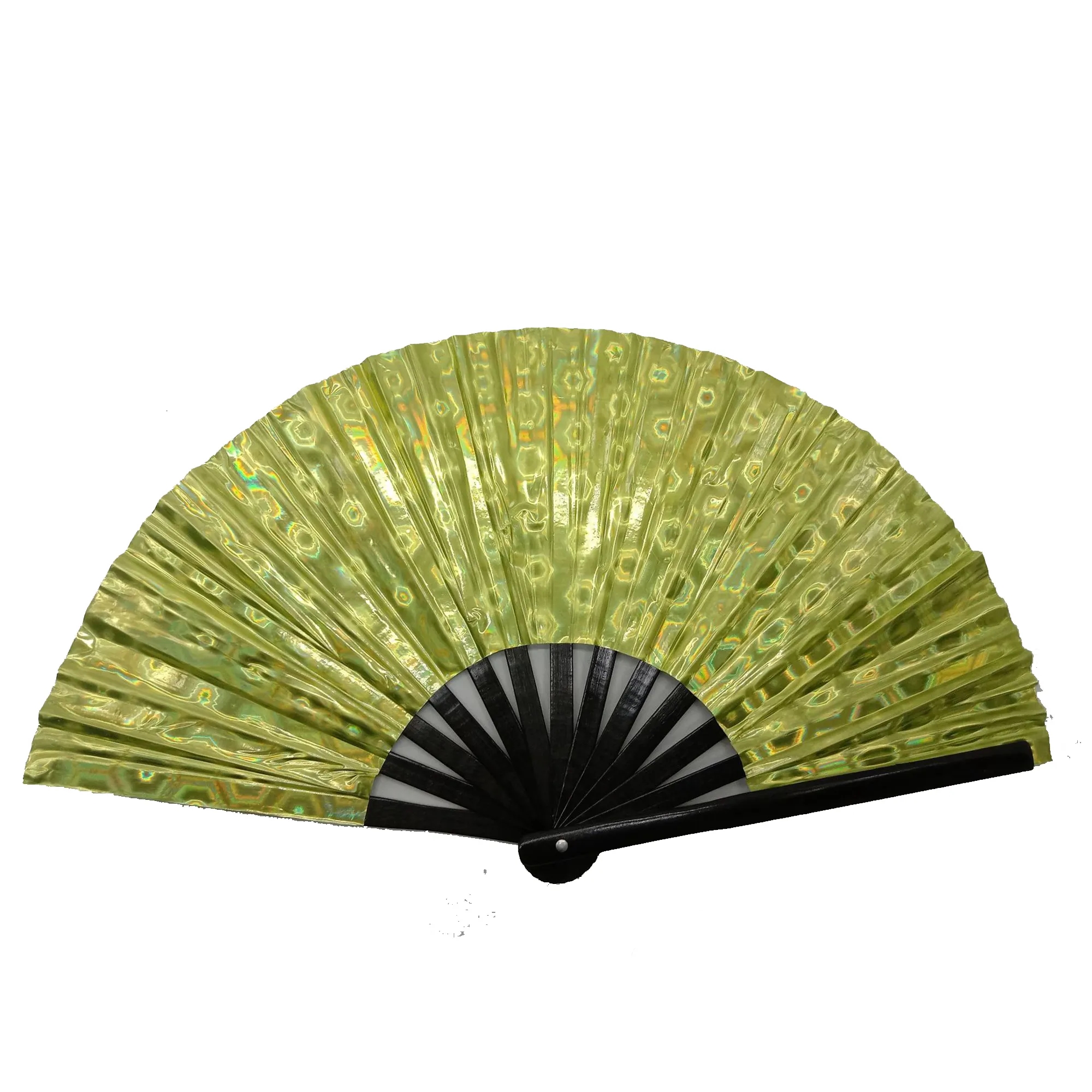 PCV Laser Film Large Bamboo Fan 10