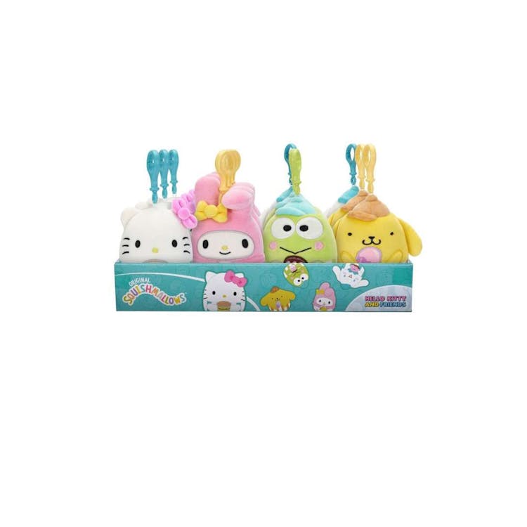 Squishmallows Hello Kitty Clip on Plush Assorted - 3.5" 2