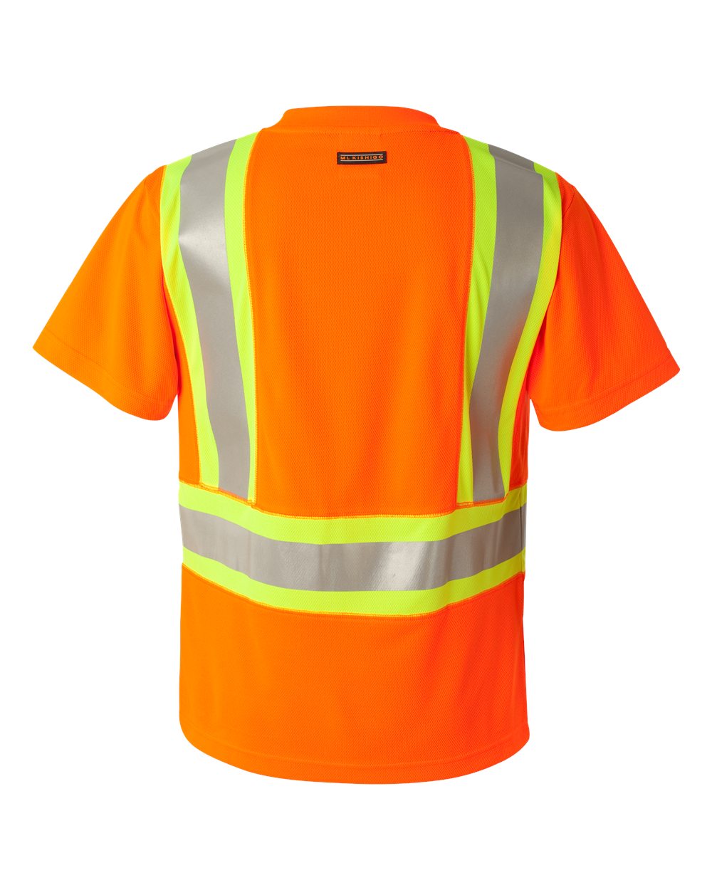 Unisex Class 2 Flat Stitch Self-Fabric Panels T-Shirt - 9120-9121 9