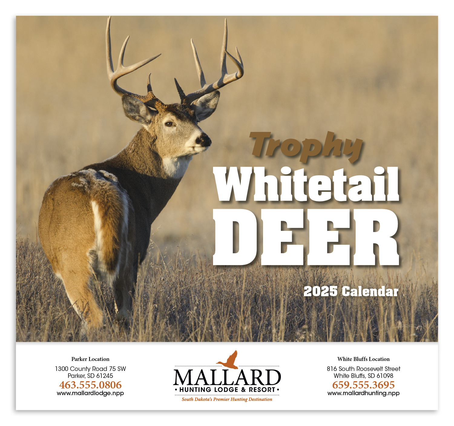 HotLine® Products Trophy Whitetail Deer Appointment Calendar - Stapled 16