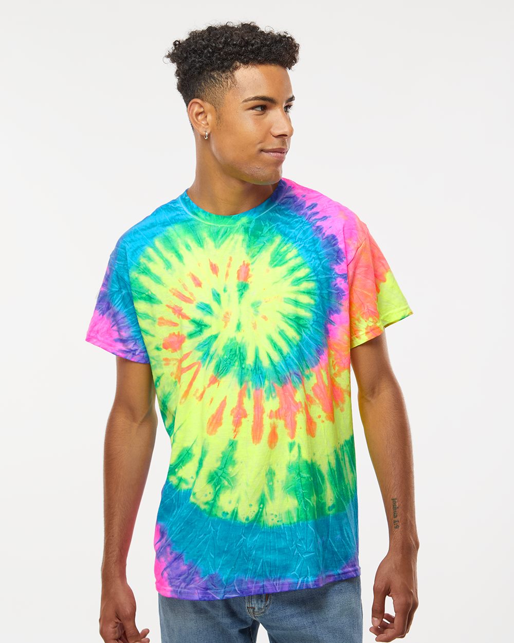 Unisex Multi-Color Tie-Dyed T-Shirt - 1000 308