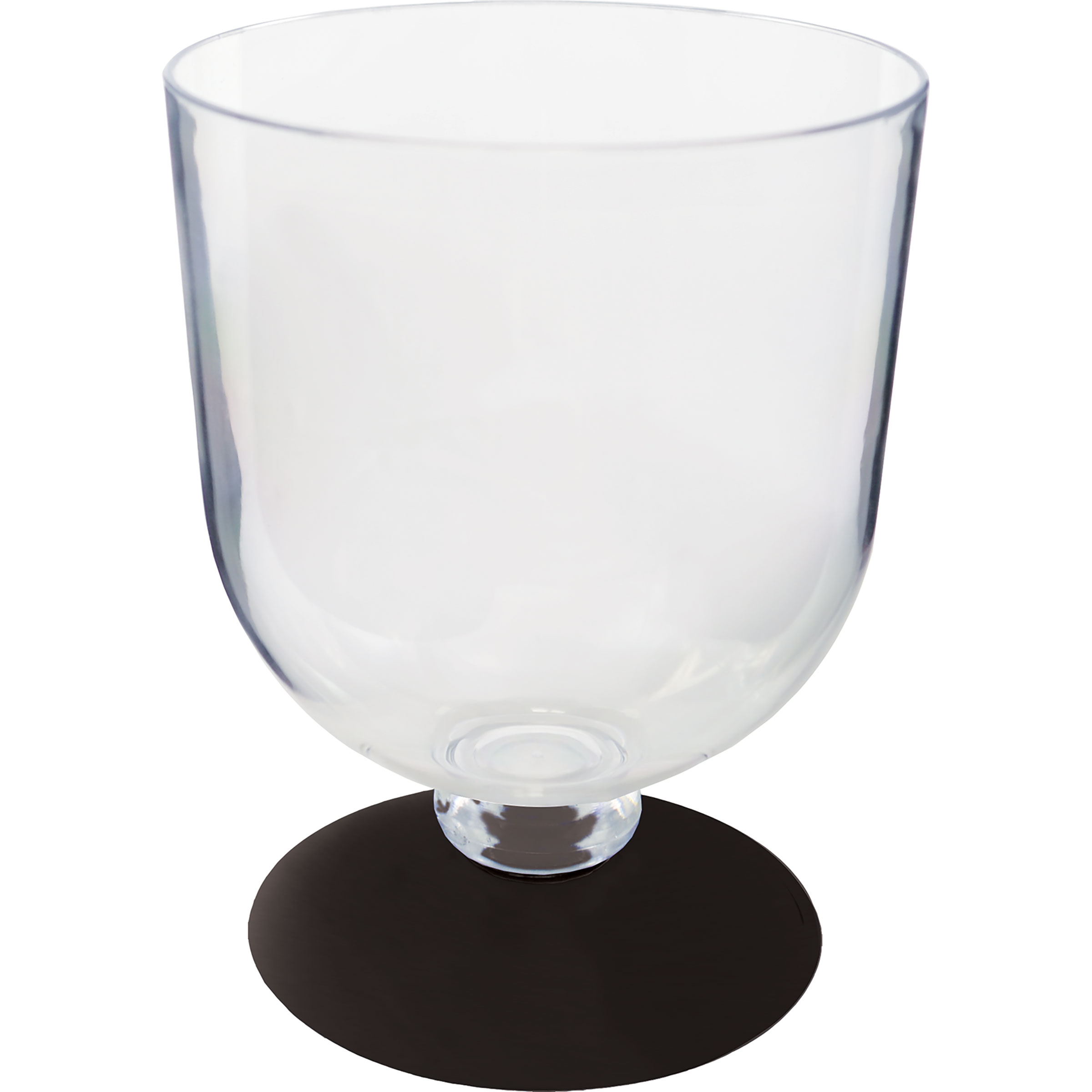 14oz Short Stem Plastic Wine Goblet with Your Choice of Base Color 15