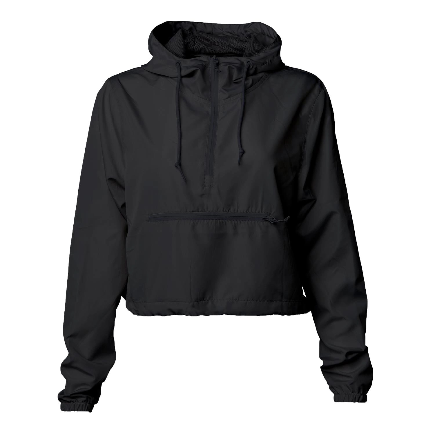 Independent Trading Co. Women's Lightweight Crop Windbreaker 12