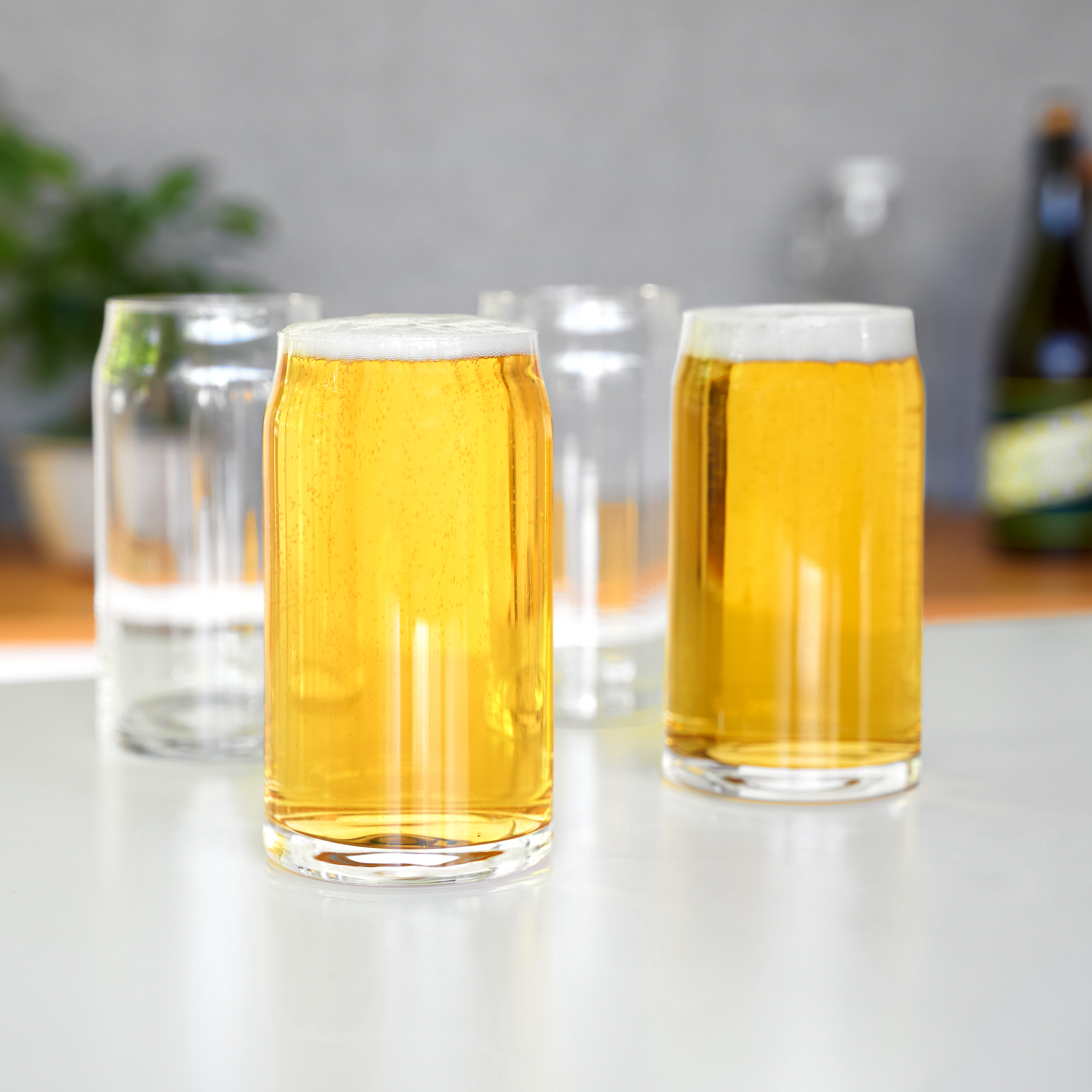 True® Beer Can Pint Glass, set of 4 4