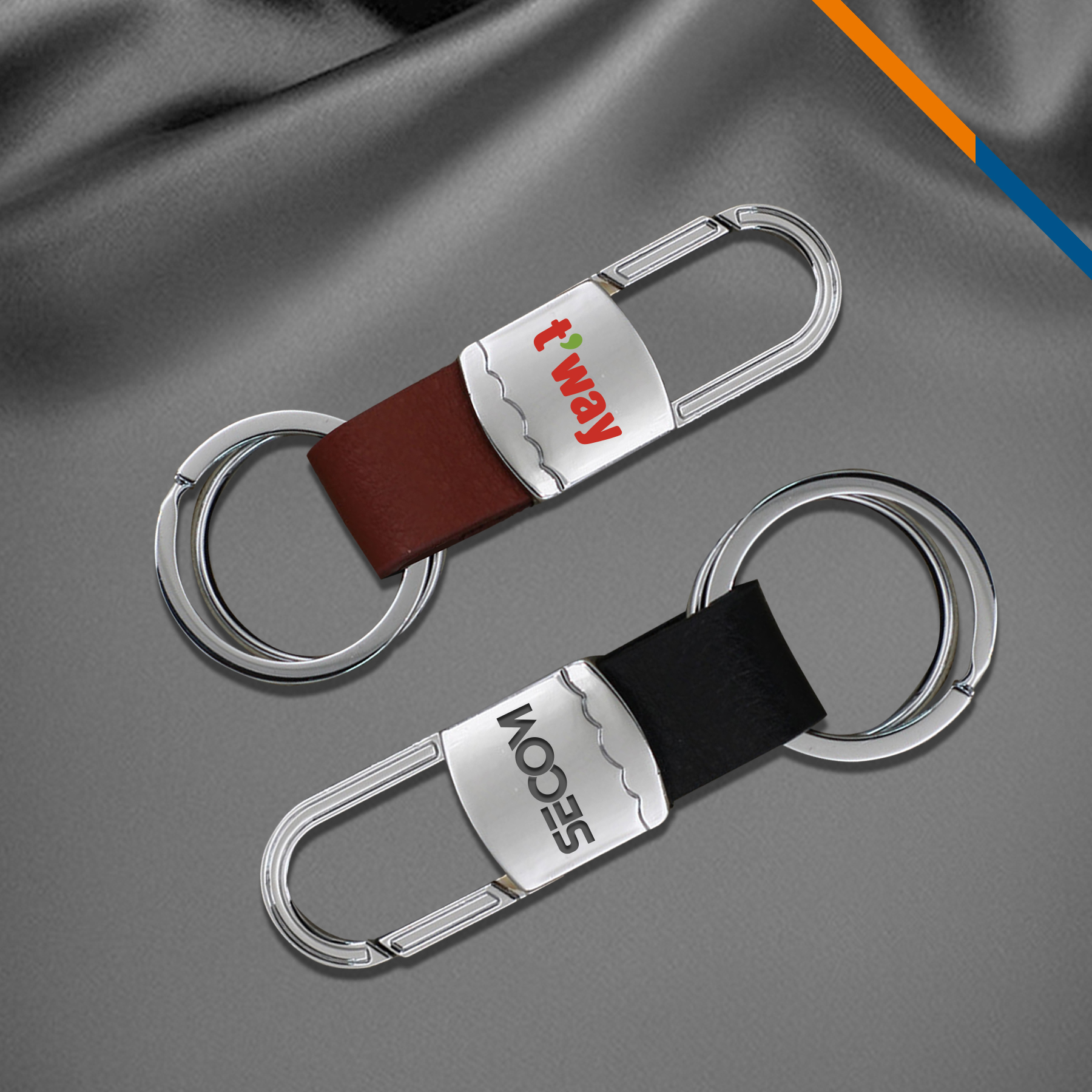 Drive Dual Ring Metal Keychain 3