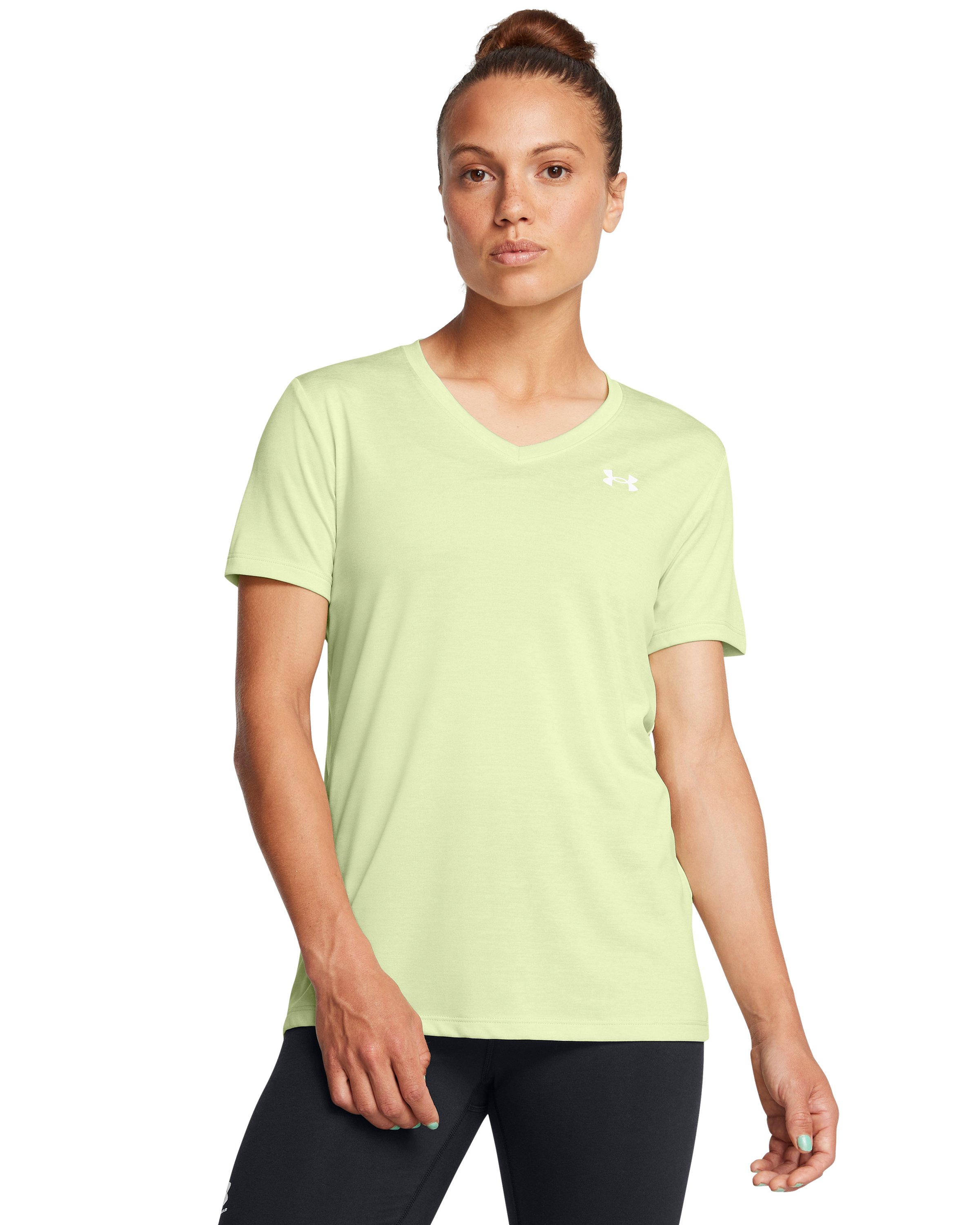 UA Tech Twist Women's V-Neck Short Sleeve 16
