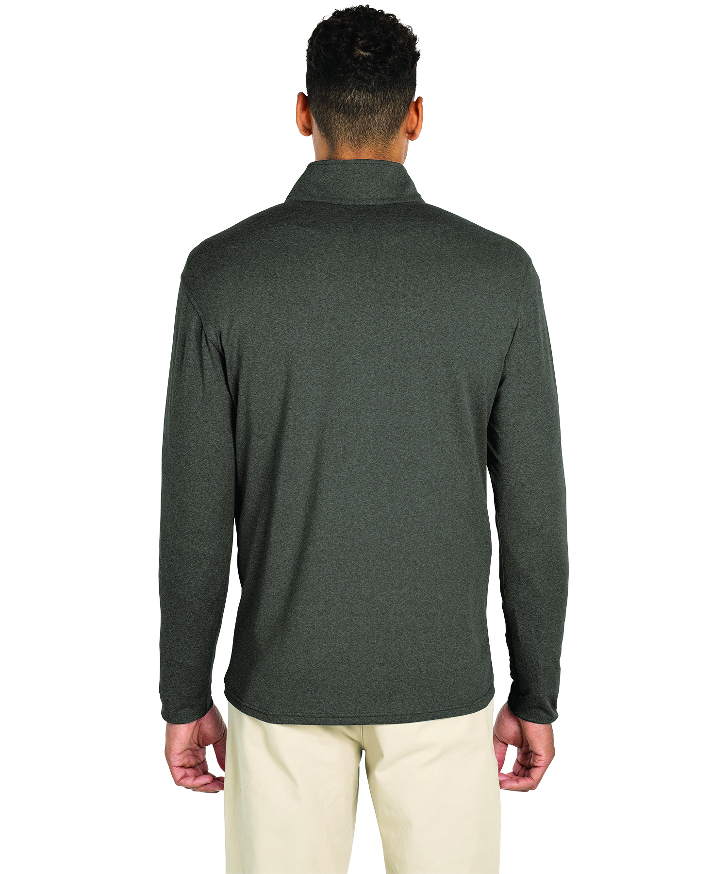 Men's Heathered Eco-Logic Stretch Quarter Zip