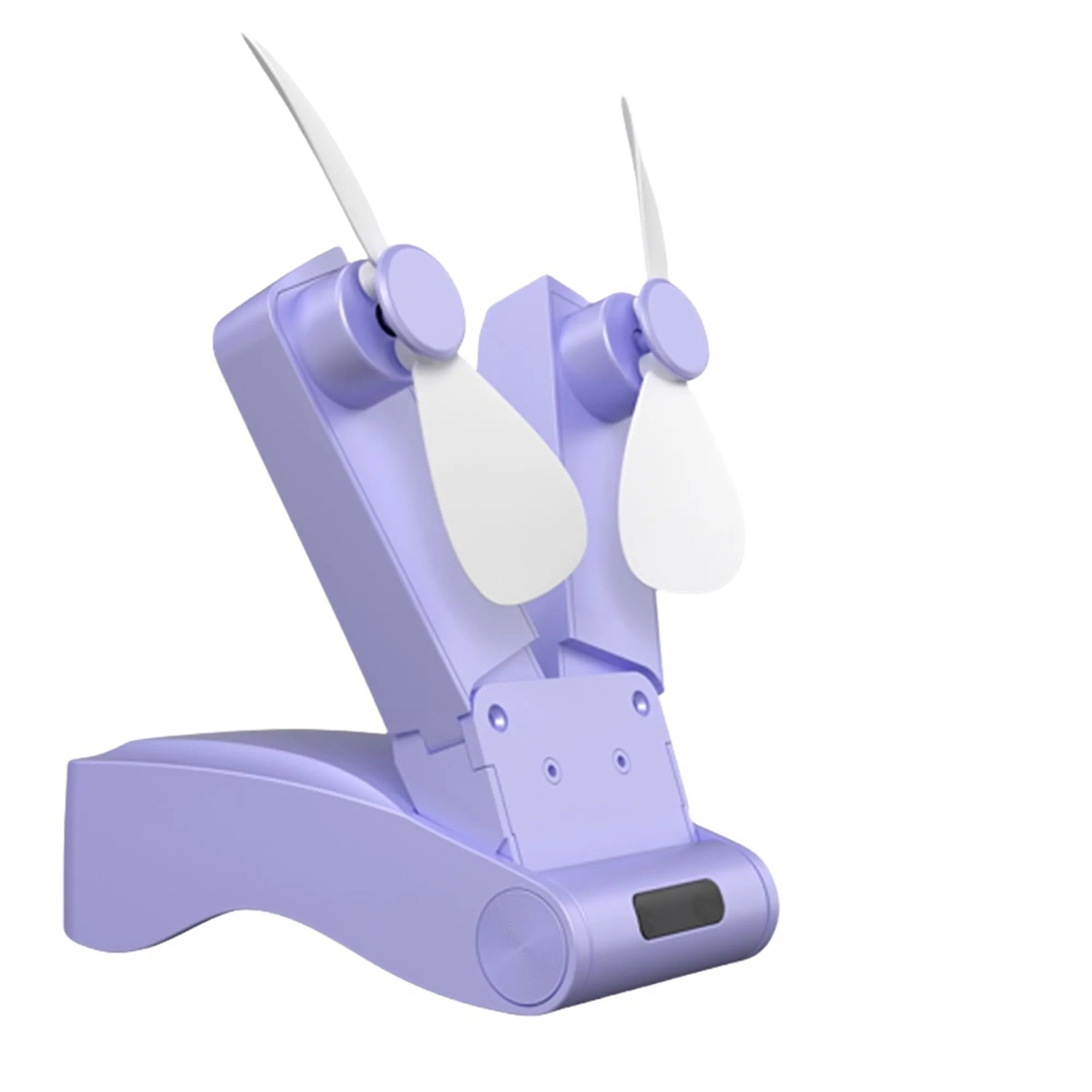 Usb Charging Dual Head Foldable Mini Small Fan 2