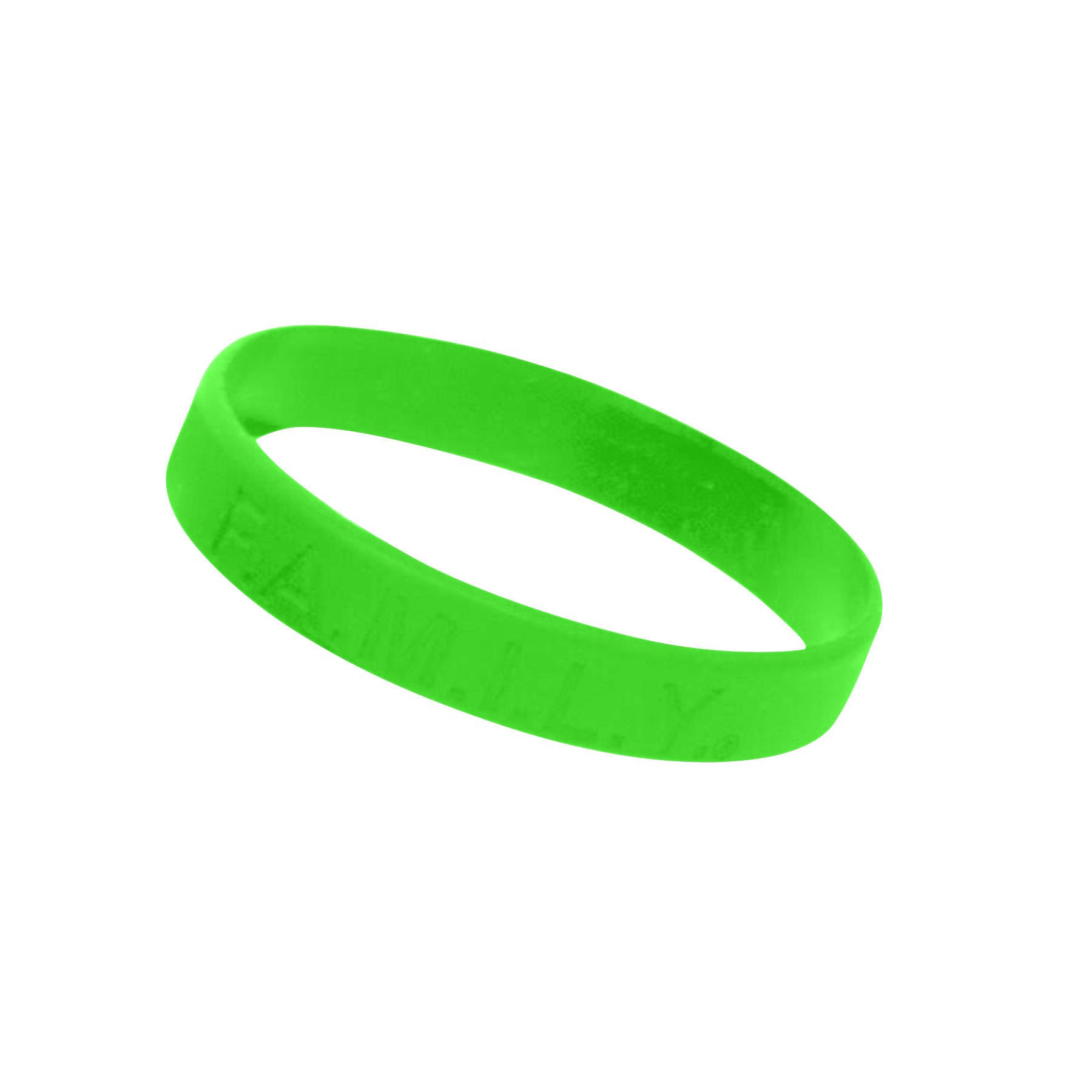 1/2" Rush Laser Debossed Silicone Wristband 27