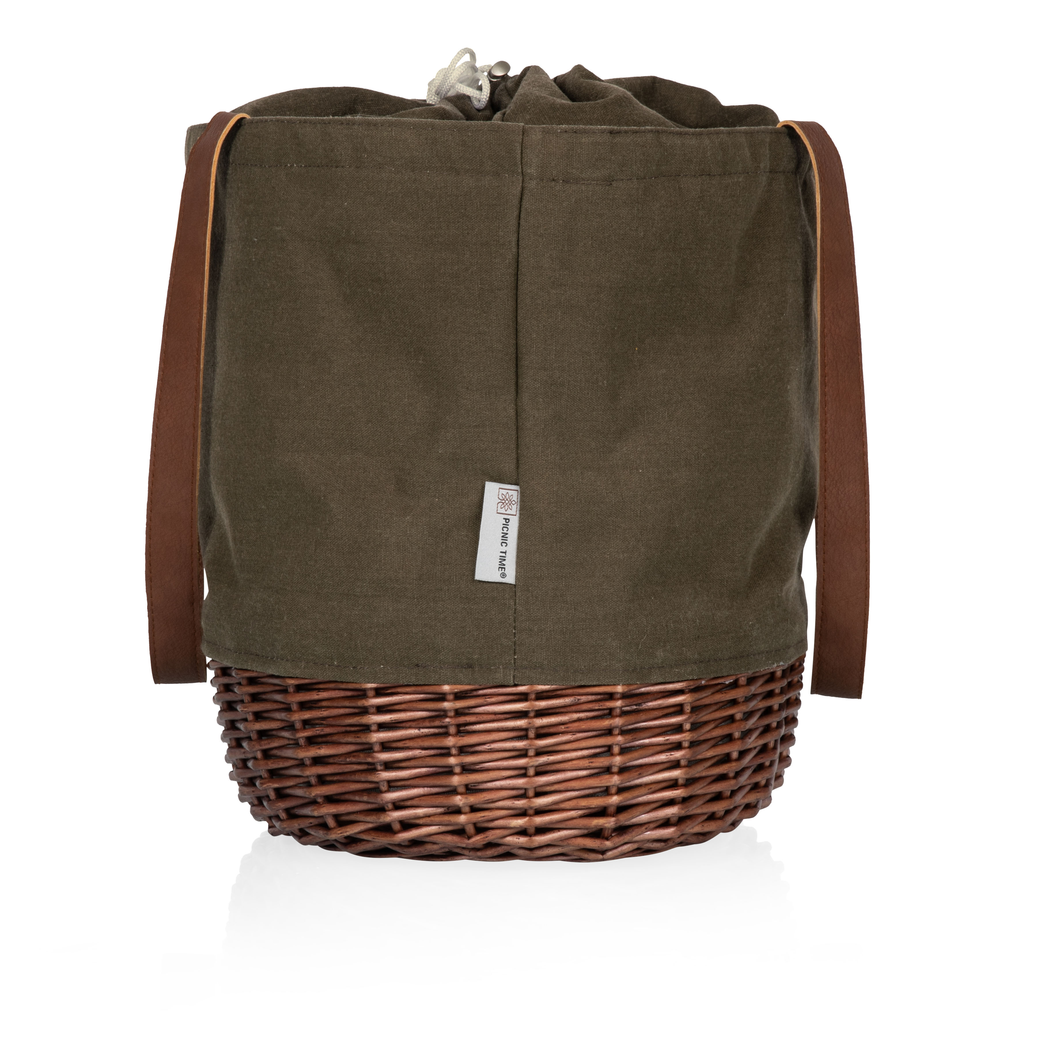 Coronado Canvas and Willow Basket Tote 13