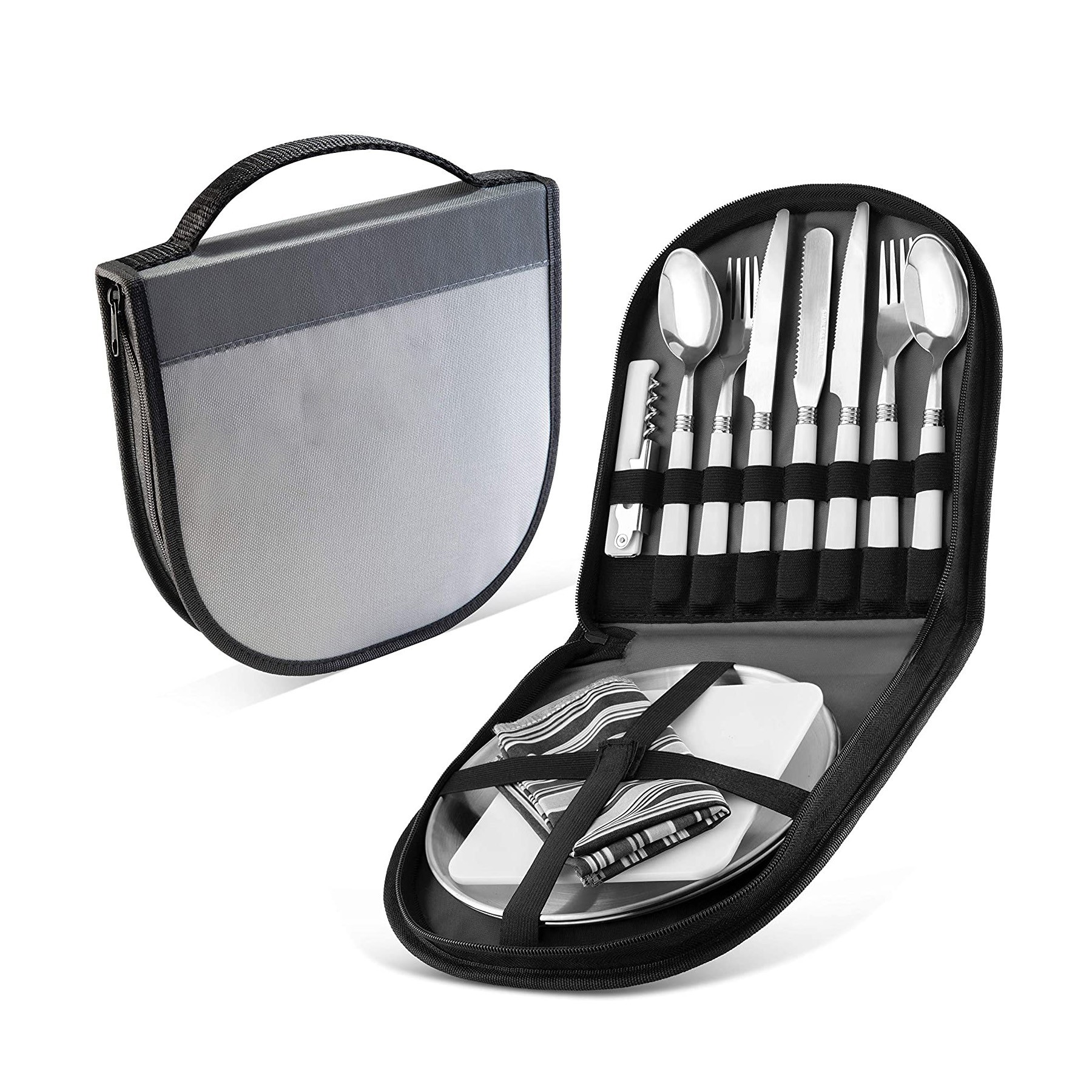 12 Piece Camping Silverware Kit 1