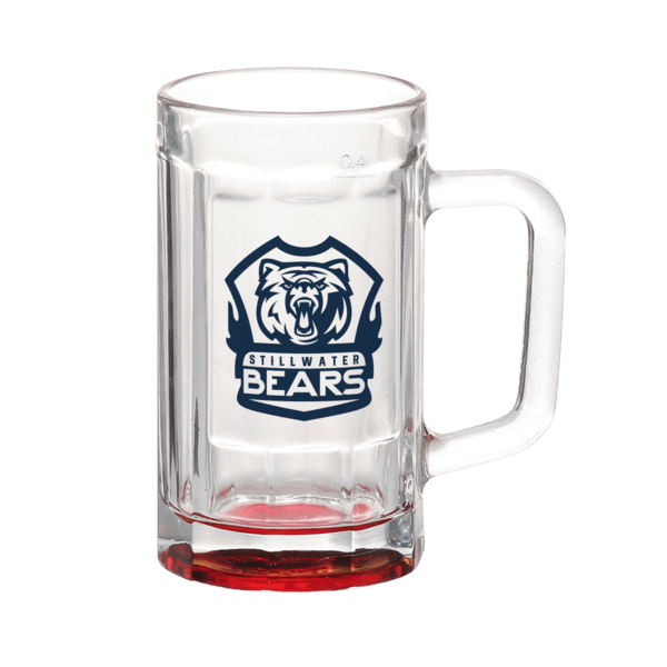 Chug 15 oz. Sports Fan Glass Beer Mug 11