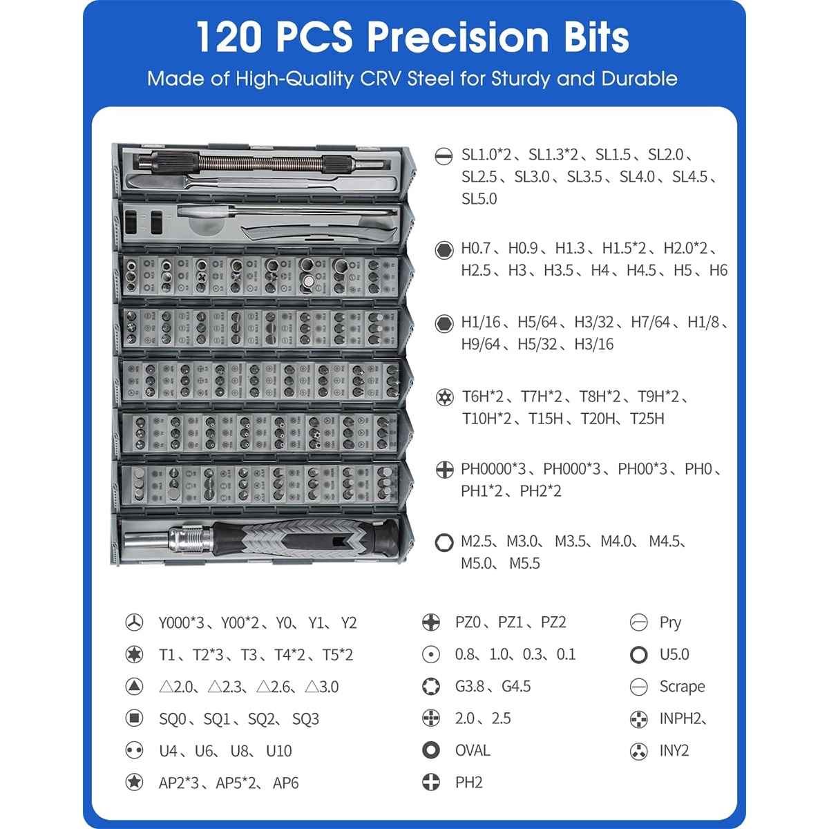 126 in 1 Magnetic Precision Screwdriver Set 3
