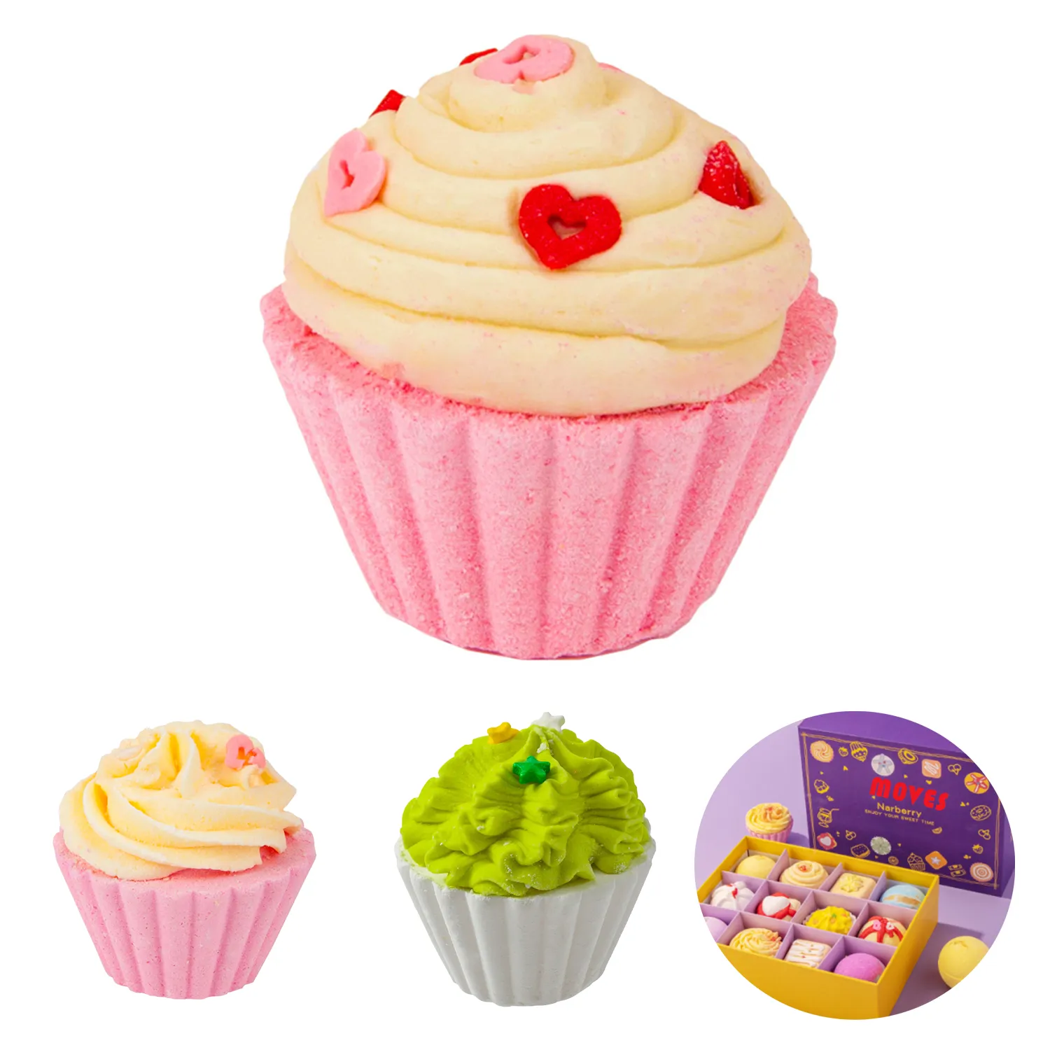 Individually Packaged/Gift Box Cake Bath Salt Balls 3