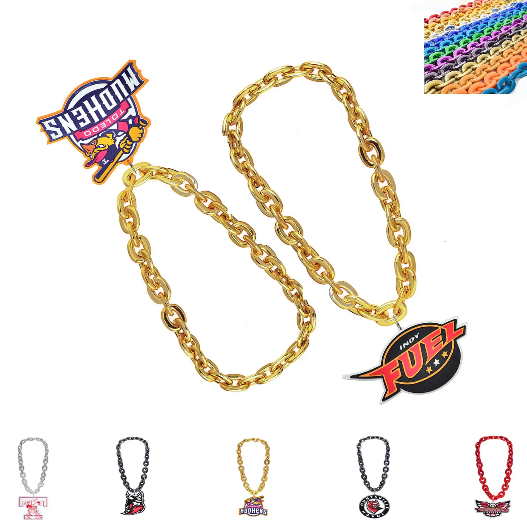 3D Foam Sports Chain Necklace 1