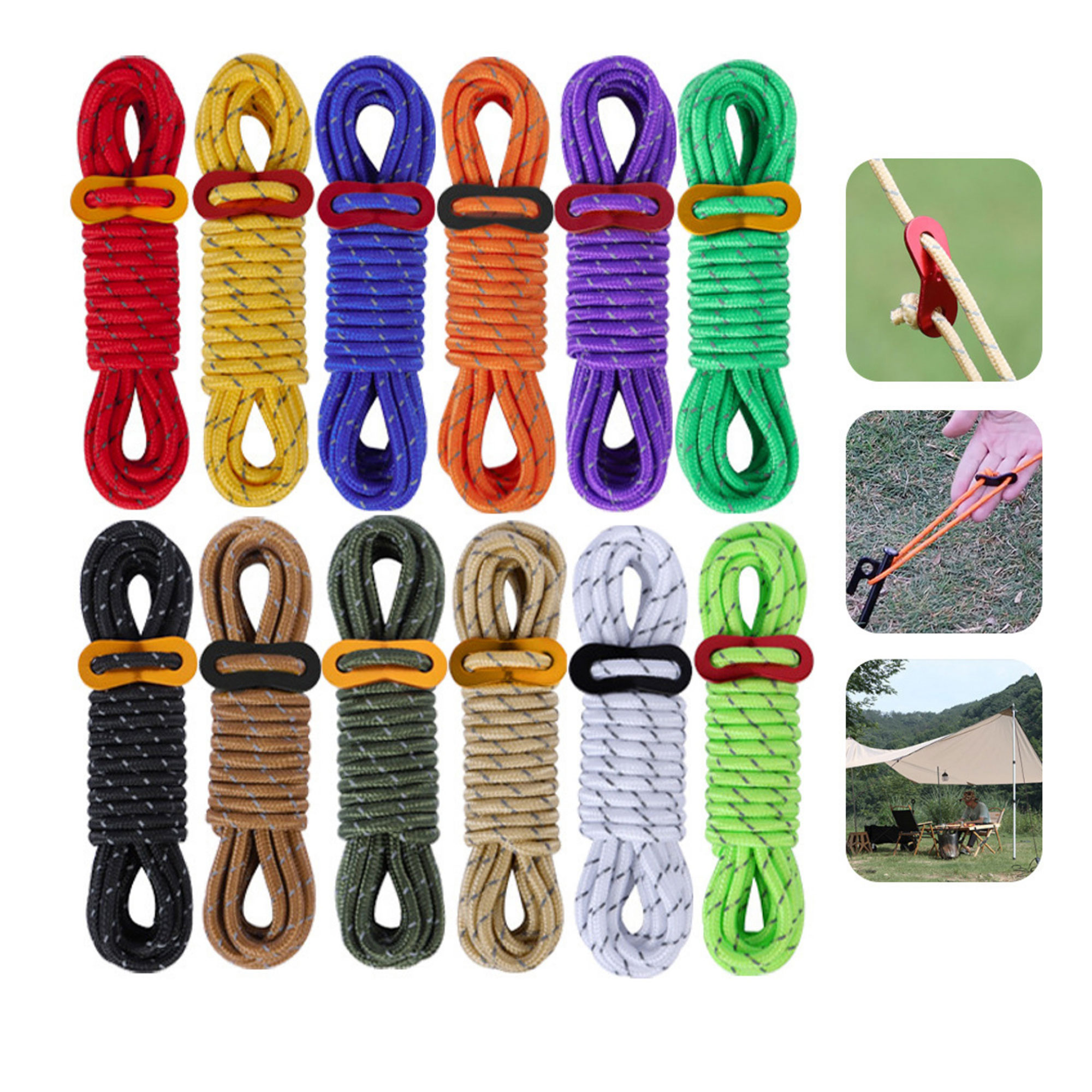 4mm Durable Lightweight Tent Rope 4
