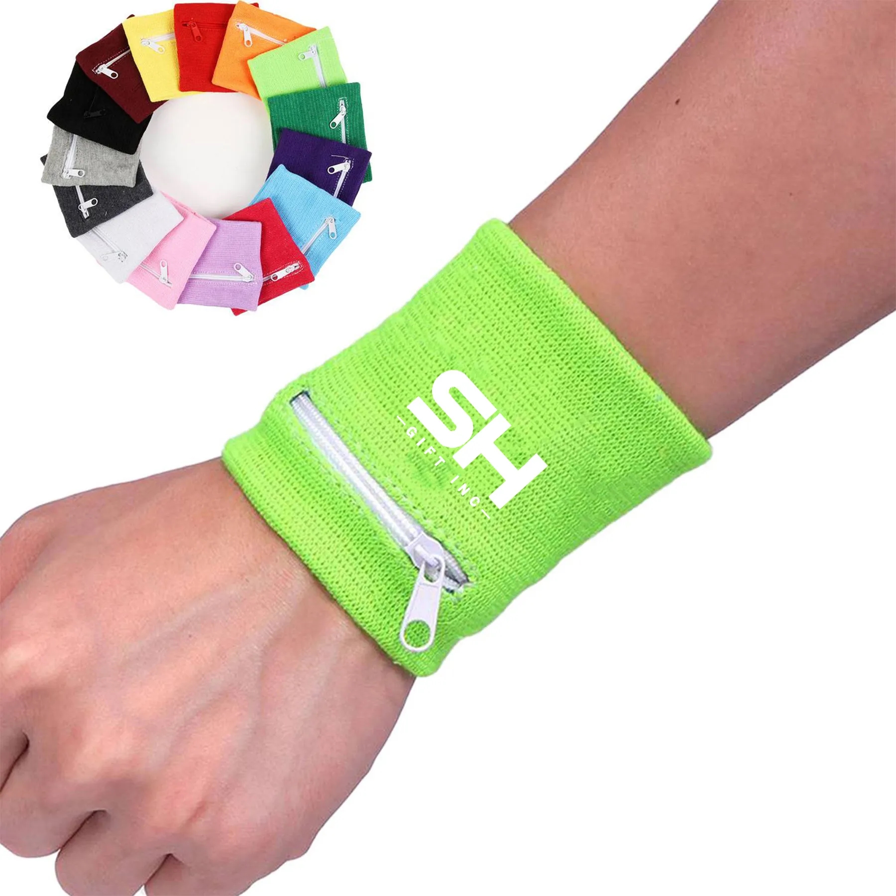 Wrist Wallet Wristband with Zipper 2
