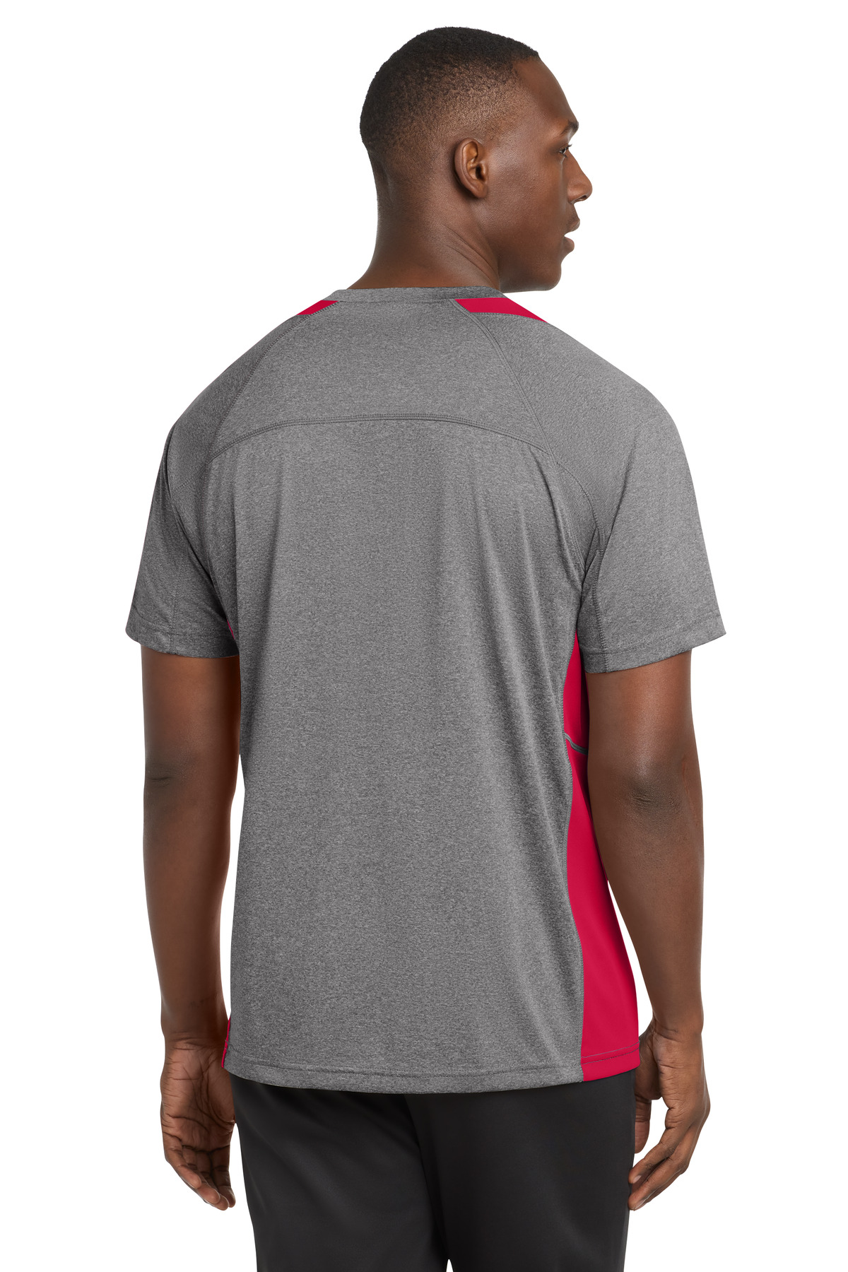 Sport-Tek Heather Colorblock Contender Tee. ST361 60