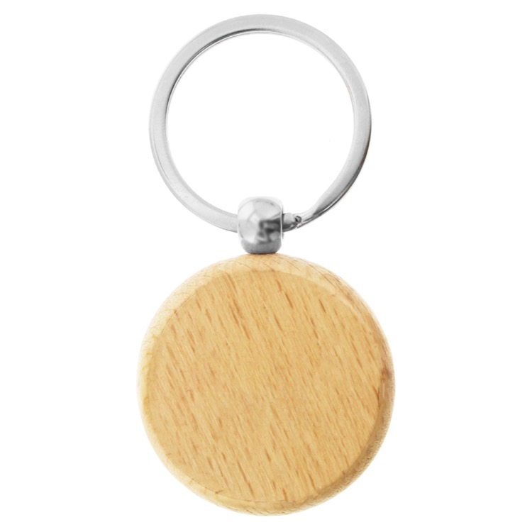 Wood Round Key Ring 4