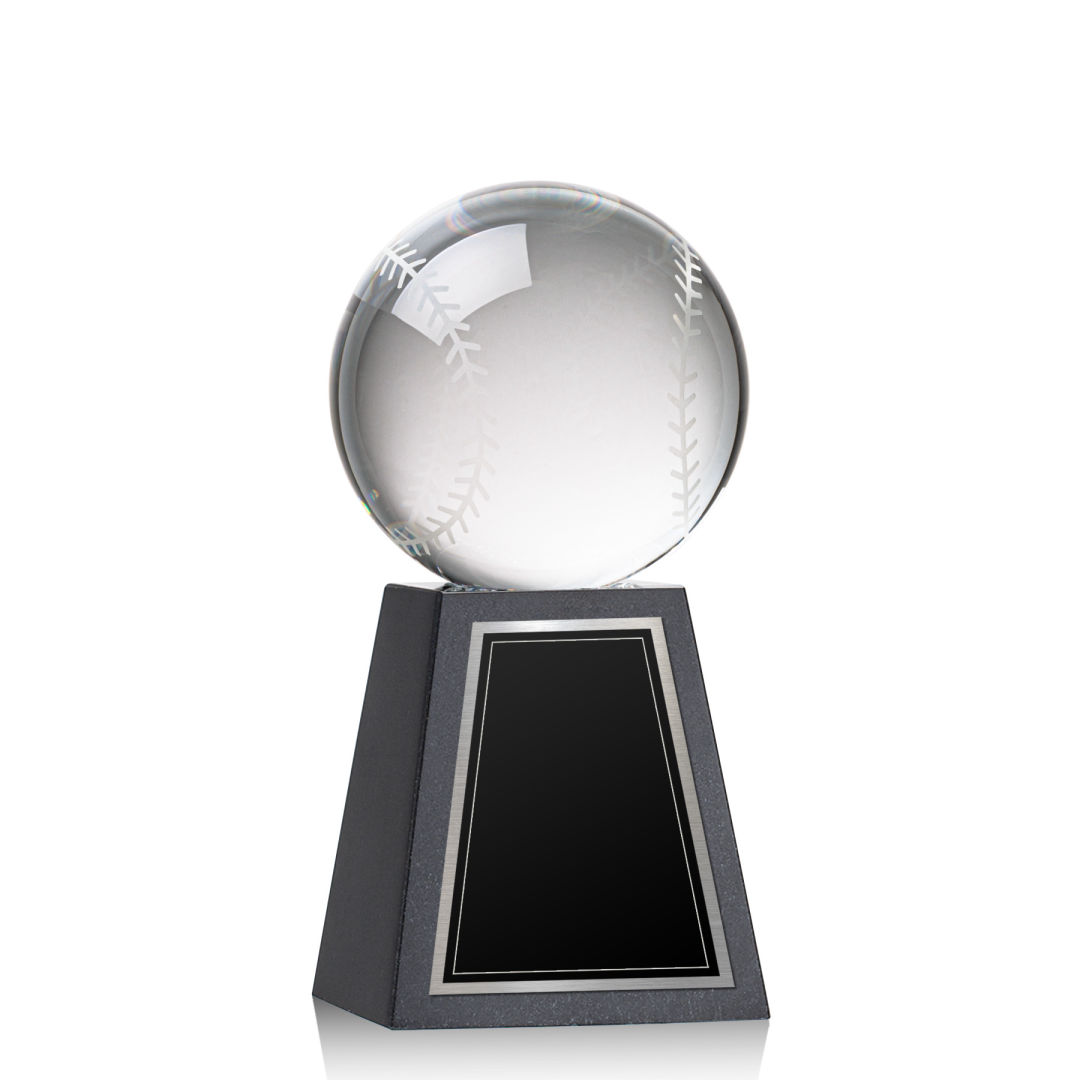 Baseball Award on Tall Marble Base 11