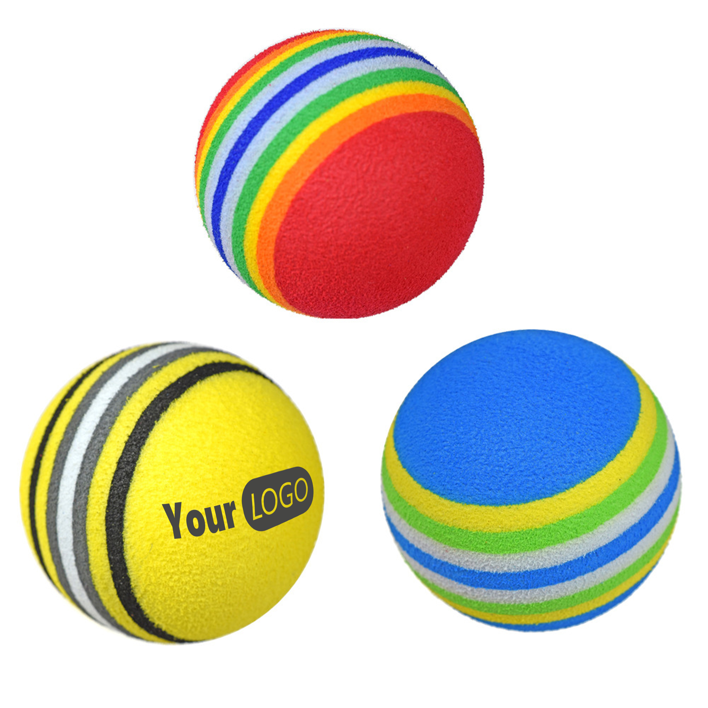 Other Organic Material Rainbow Foam Golf Ball with Logo 2