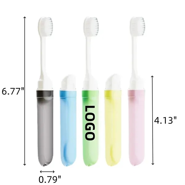 Foldable Travel Toothbrush with Soft Bristles 3