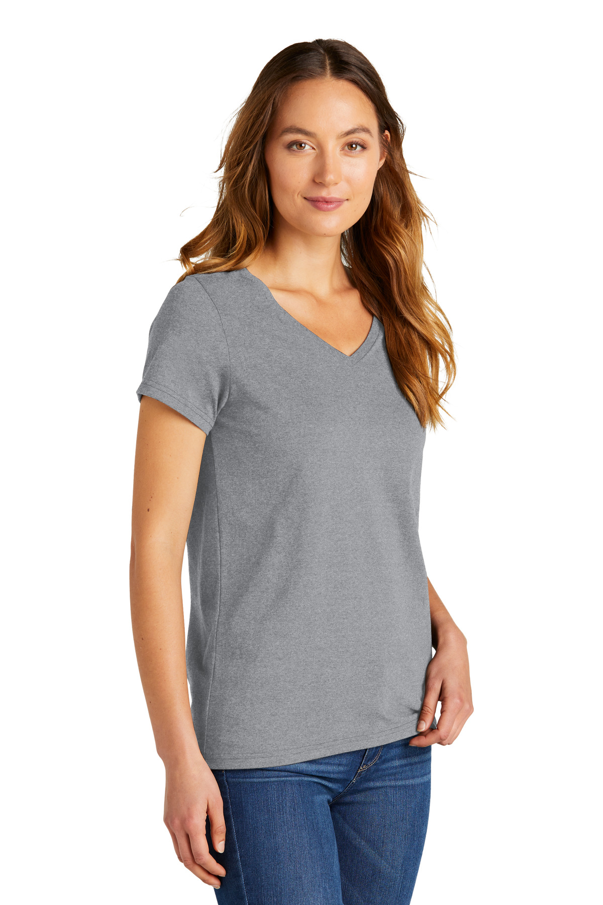 District Women's The Concert Tee V-Neck DT5002 15