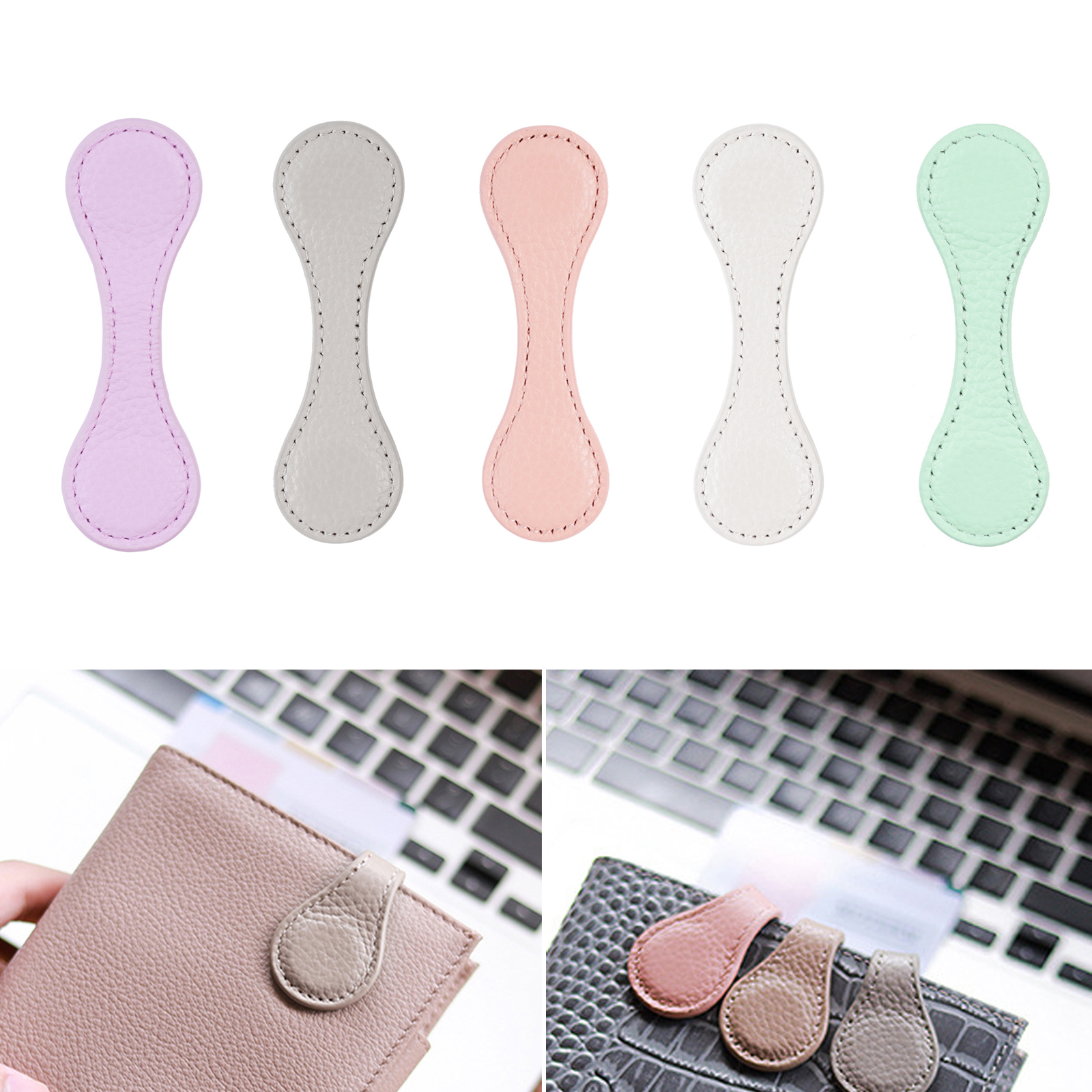 Vegan Leather Magnetic Bookmark 2
