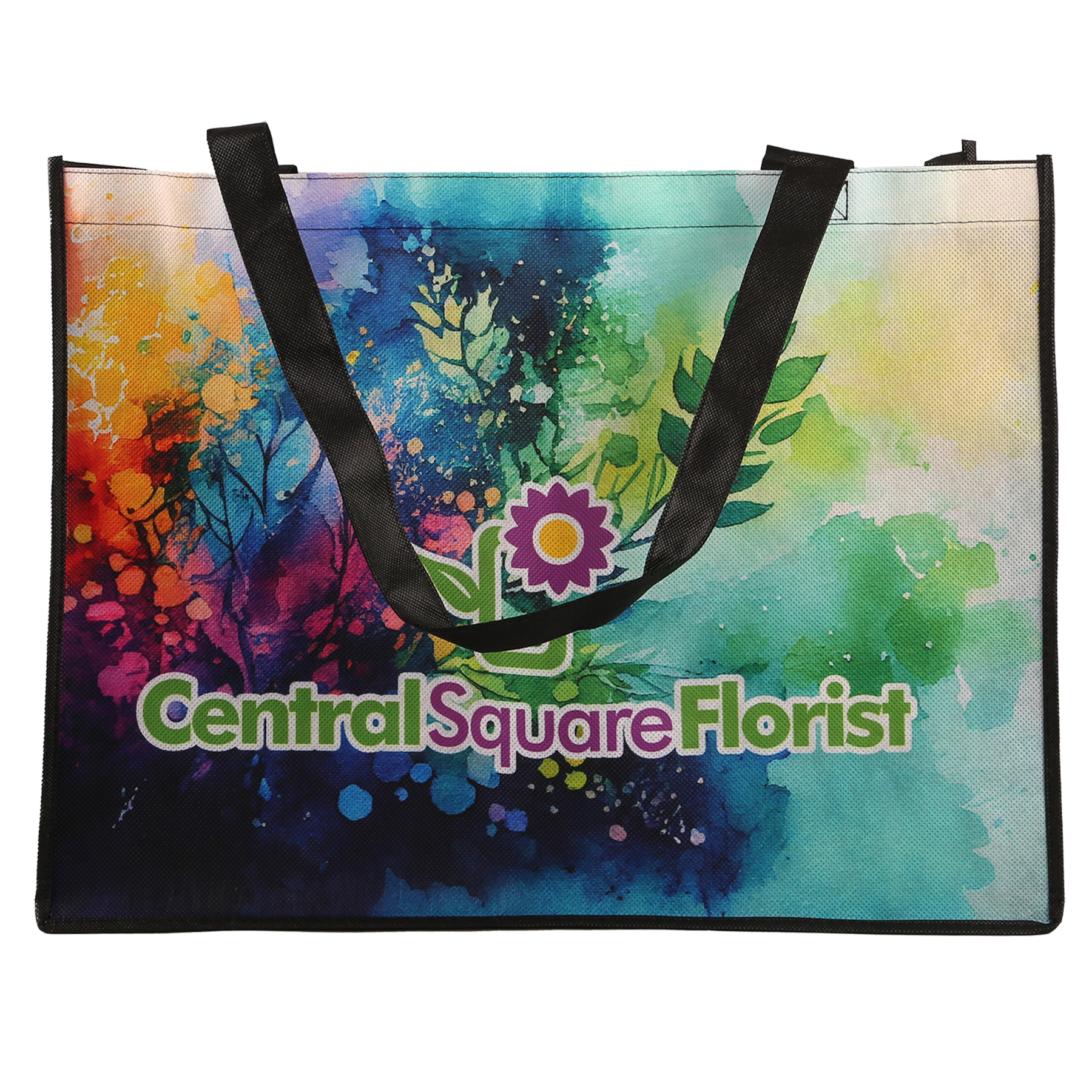 Sublimated Large Non-Woven Shopping Tote Bag 17