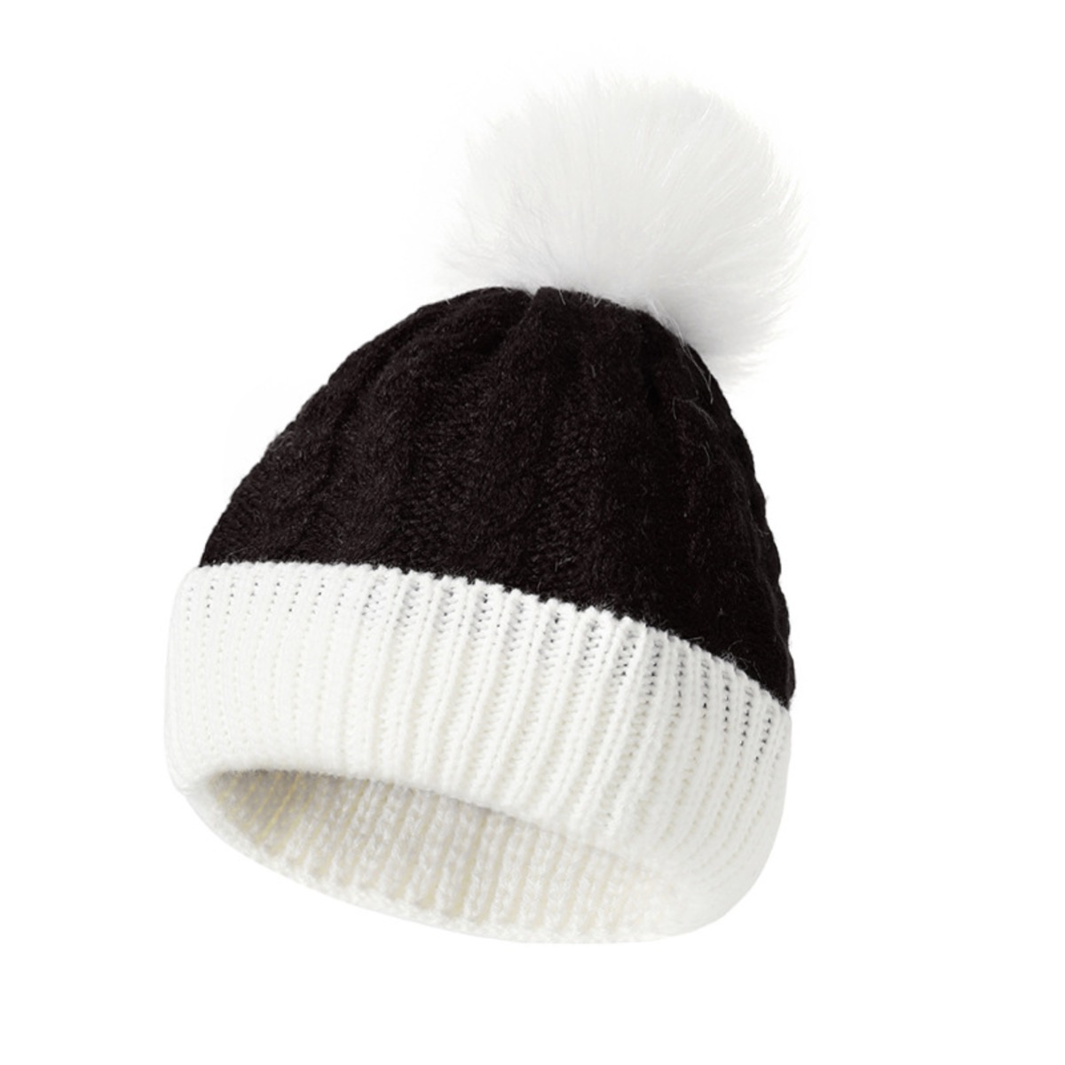 American Trends Baby Beanie with Double Pom Poms for Winter 2