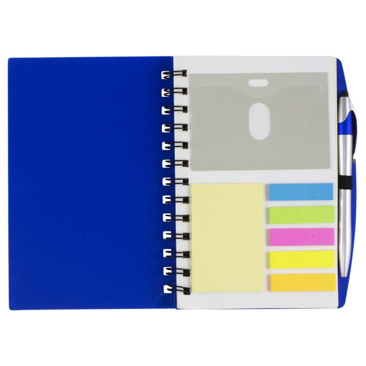 "Allegheny" Stylish Spiral Sticky Notes, Flags and Pen Notebook 11