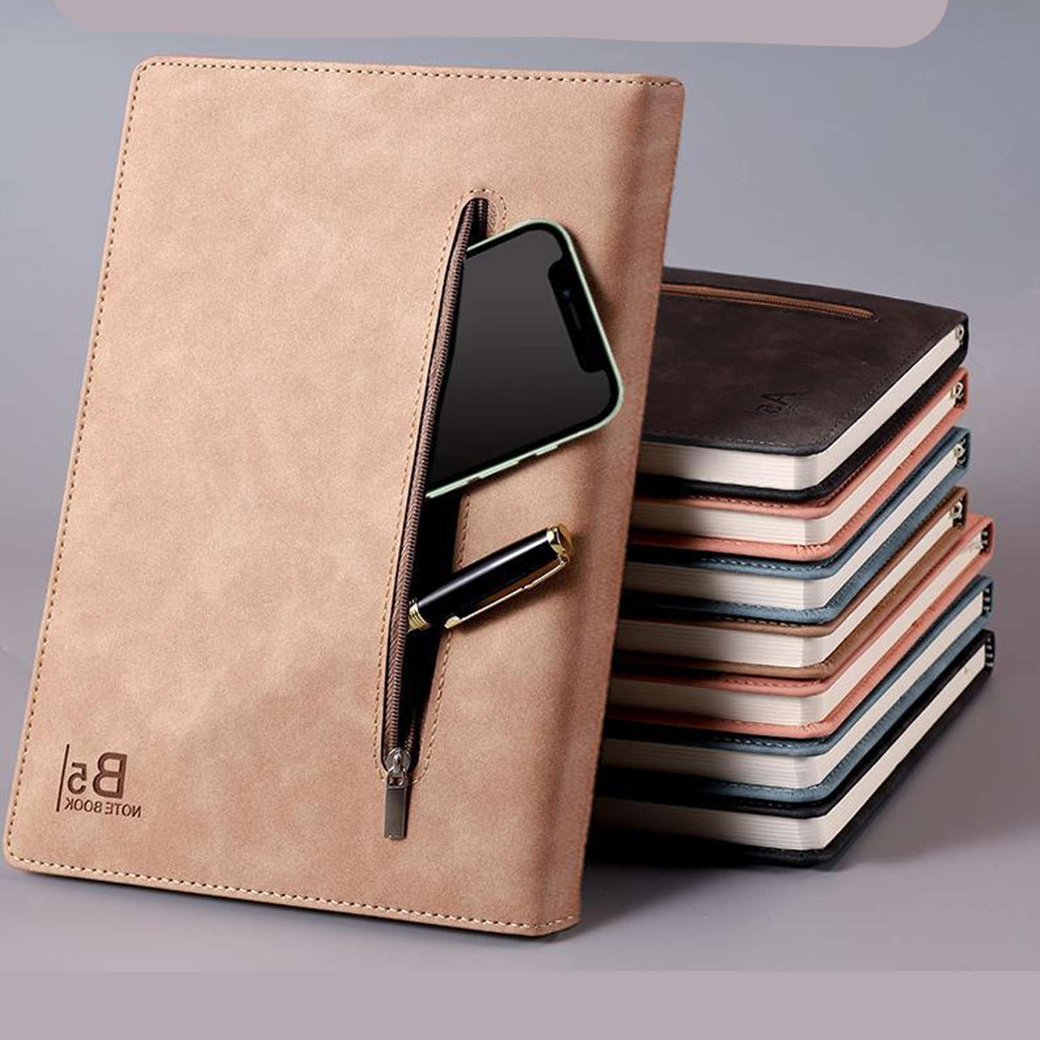 Business Journal with Zipper Closure Notebook 2