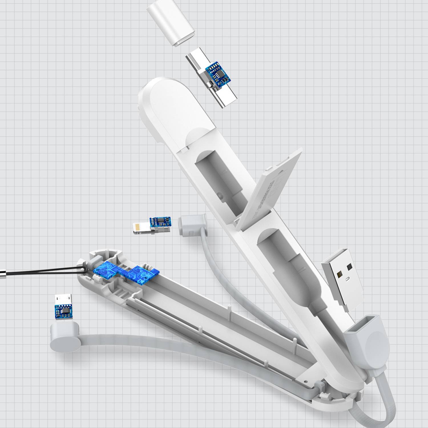 3-In-1 Scalable USB Data Cable 3