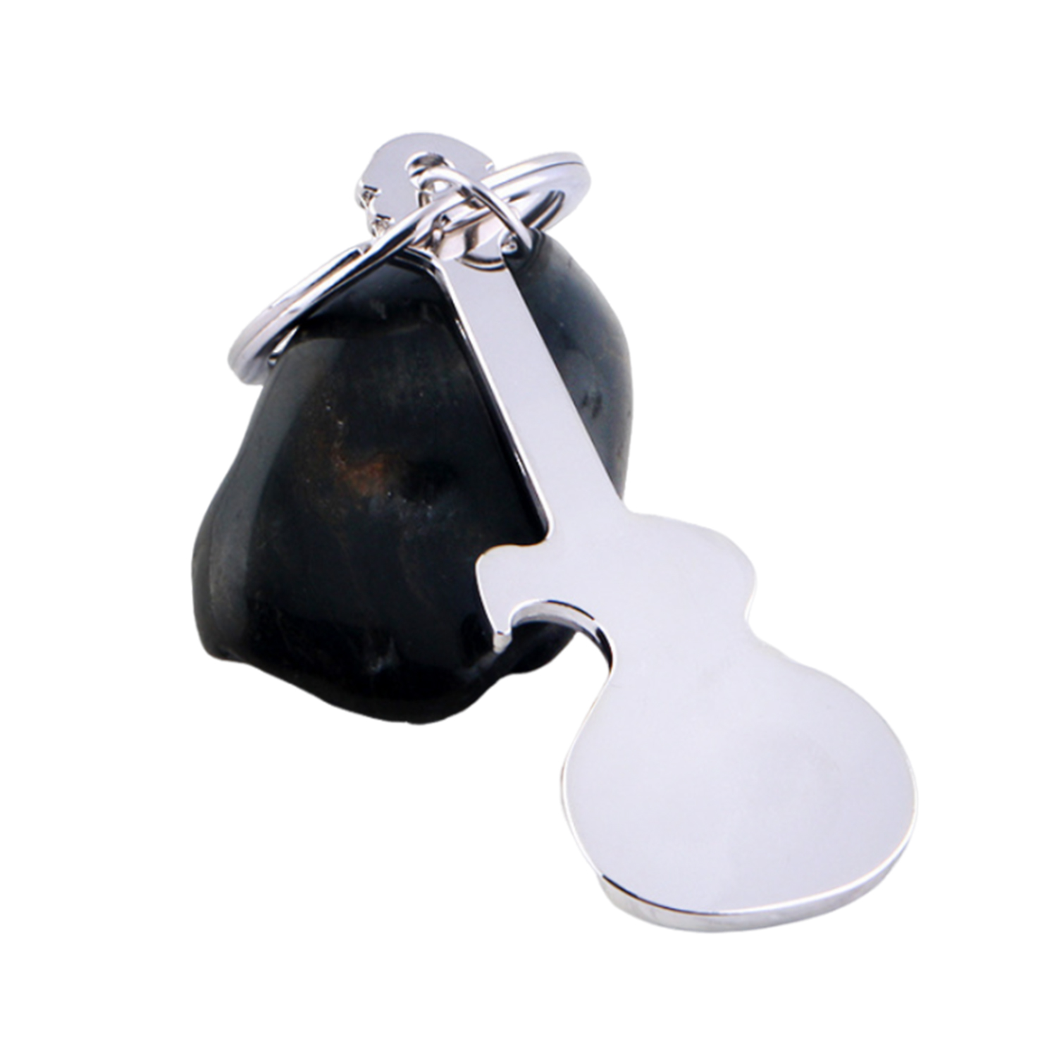 Guitar Shaped Bottle Opener Keychain 1
