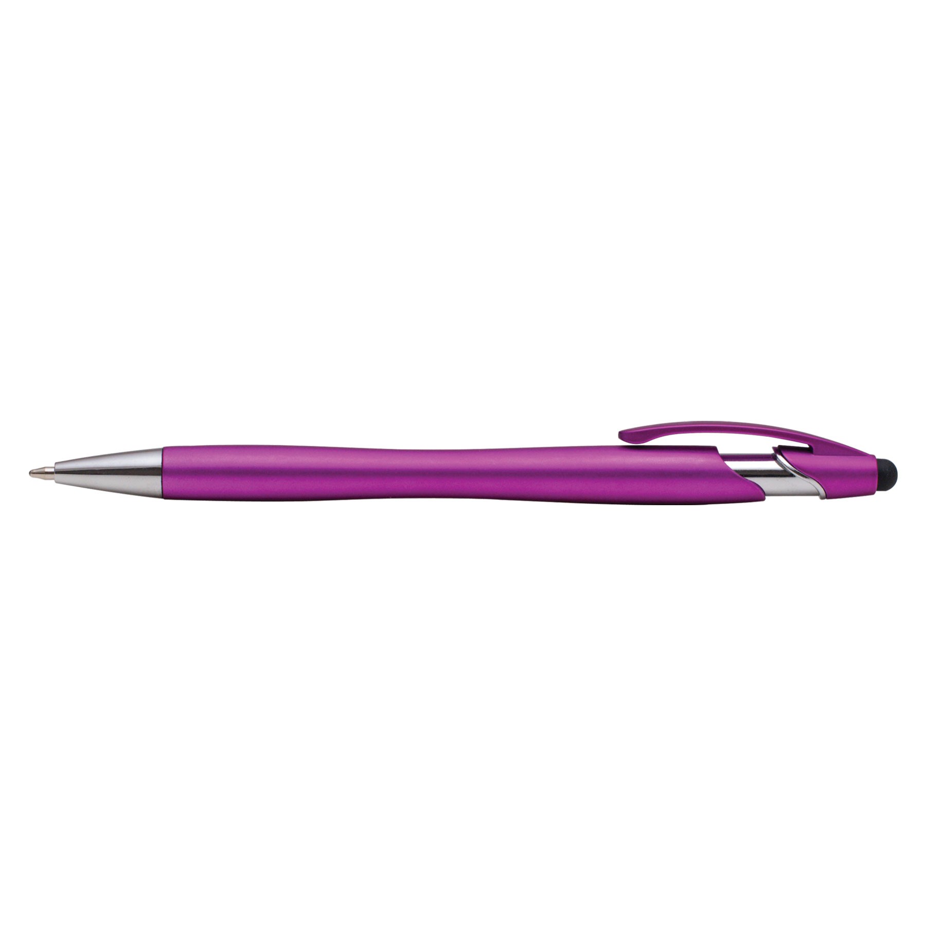 Plastic Stylus Ballpoint Pen W/ Clip 2