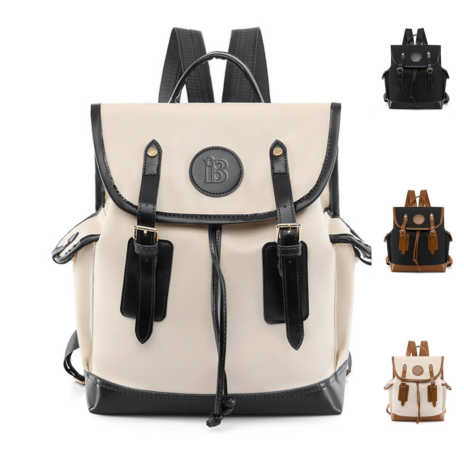 PU Leather casual and large-capacity backpack 2