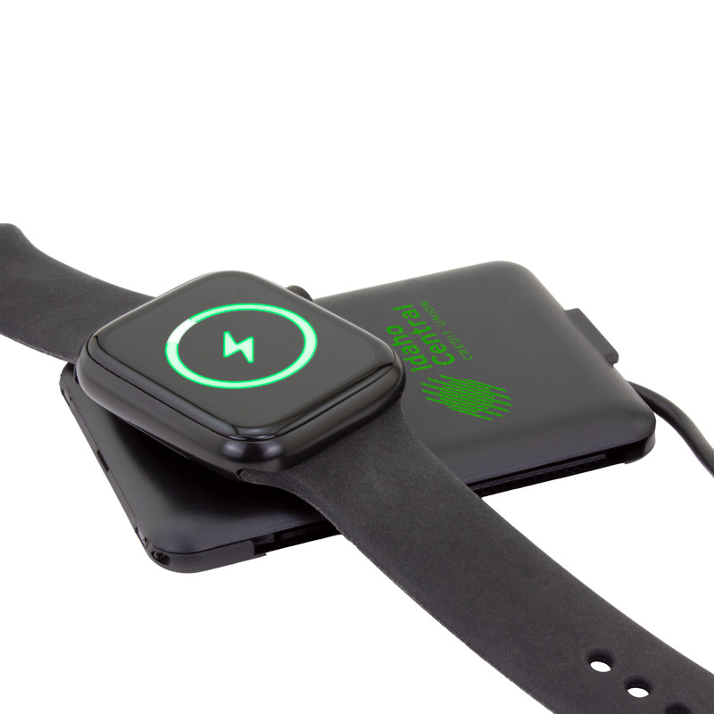 Chi-Charge Cable Card with Watch Charger - Collapsible Wireless Charging Stand and Charging Cable Carrier 4