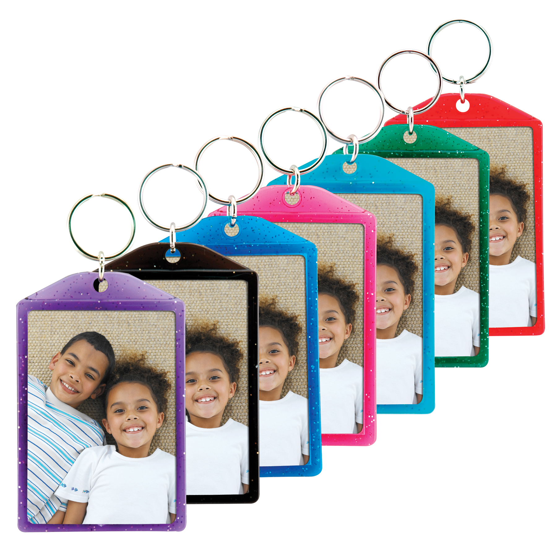 Translucent Sparkle Snap-In Keytag 4