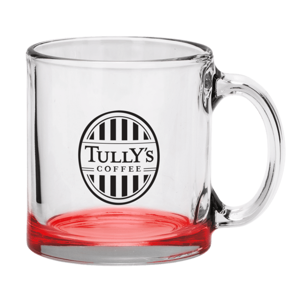 Red Eye 13 oz Libbey Clear Glass Coffee Mug 46