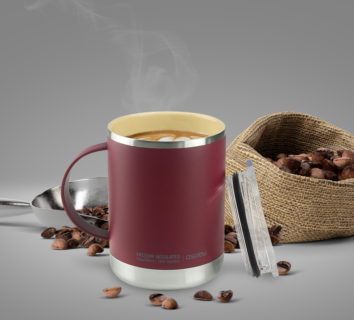 12 Oz. Asobu Ultimate Mug w/ Shatterproof Ceramic Interior 7