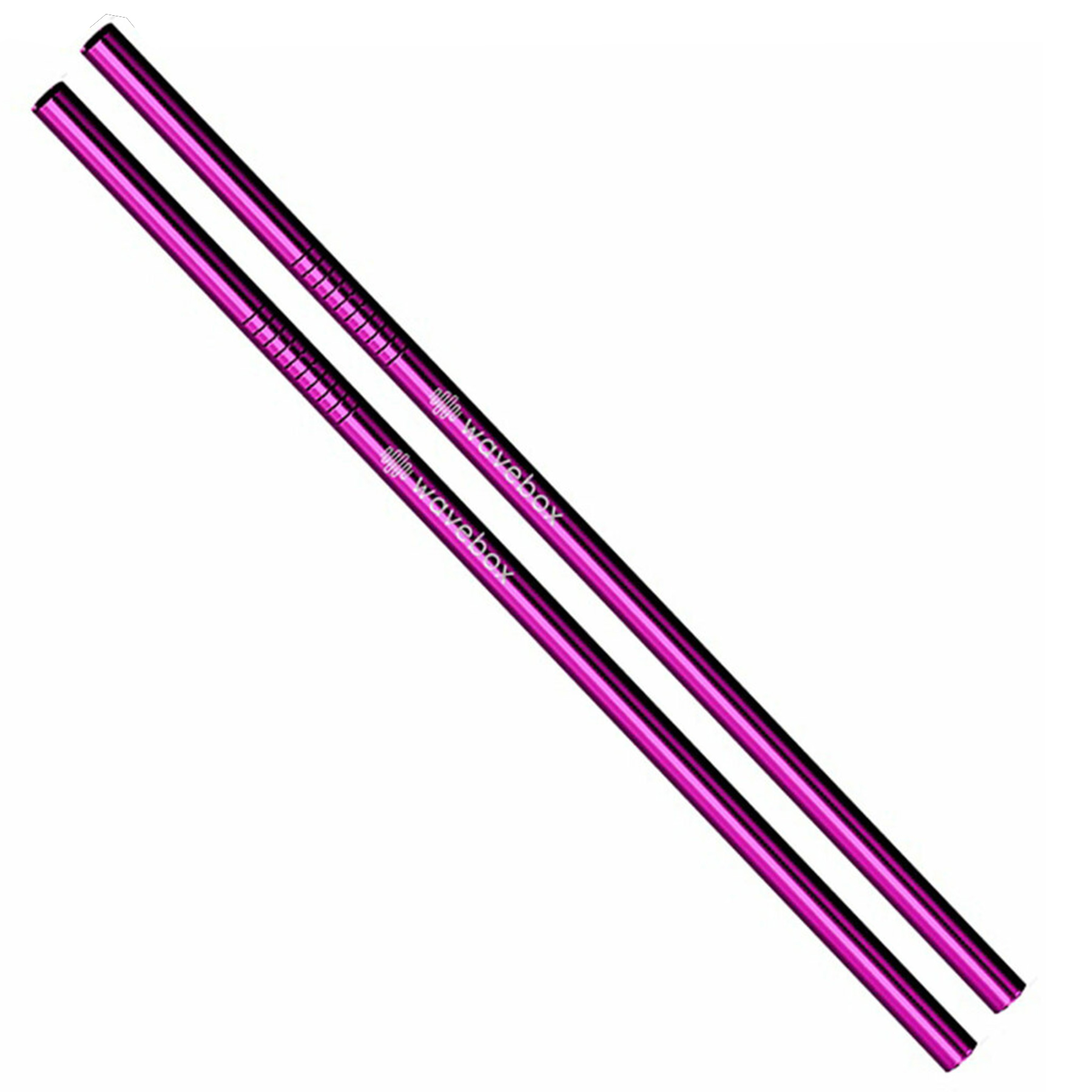Straight Stainless Steel Straws: Set of 2 in Violet 3