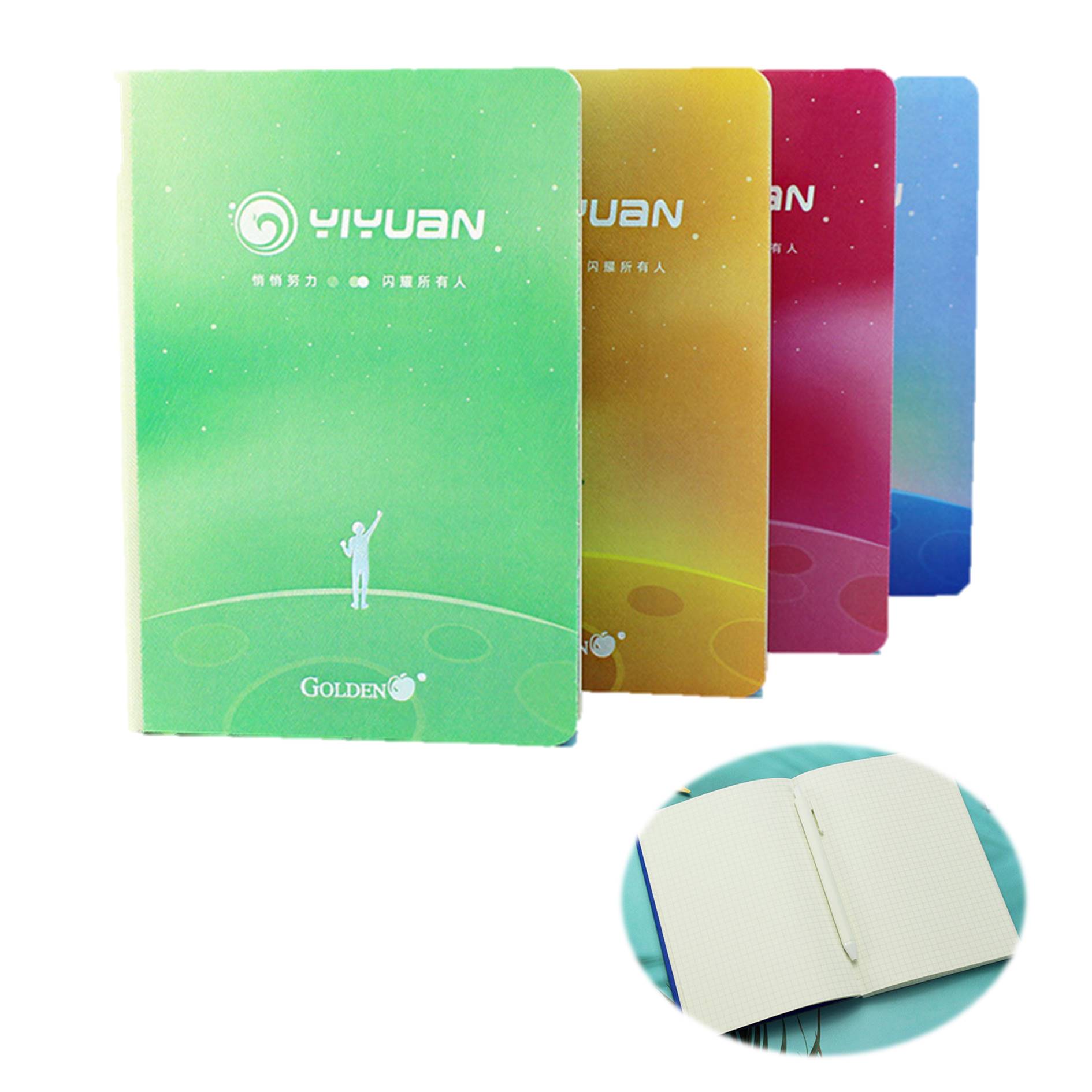 Colorful Fashion Ribbon Business Grid Notebook 1
