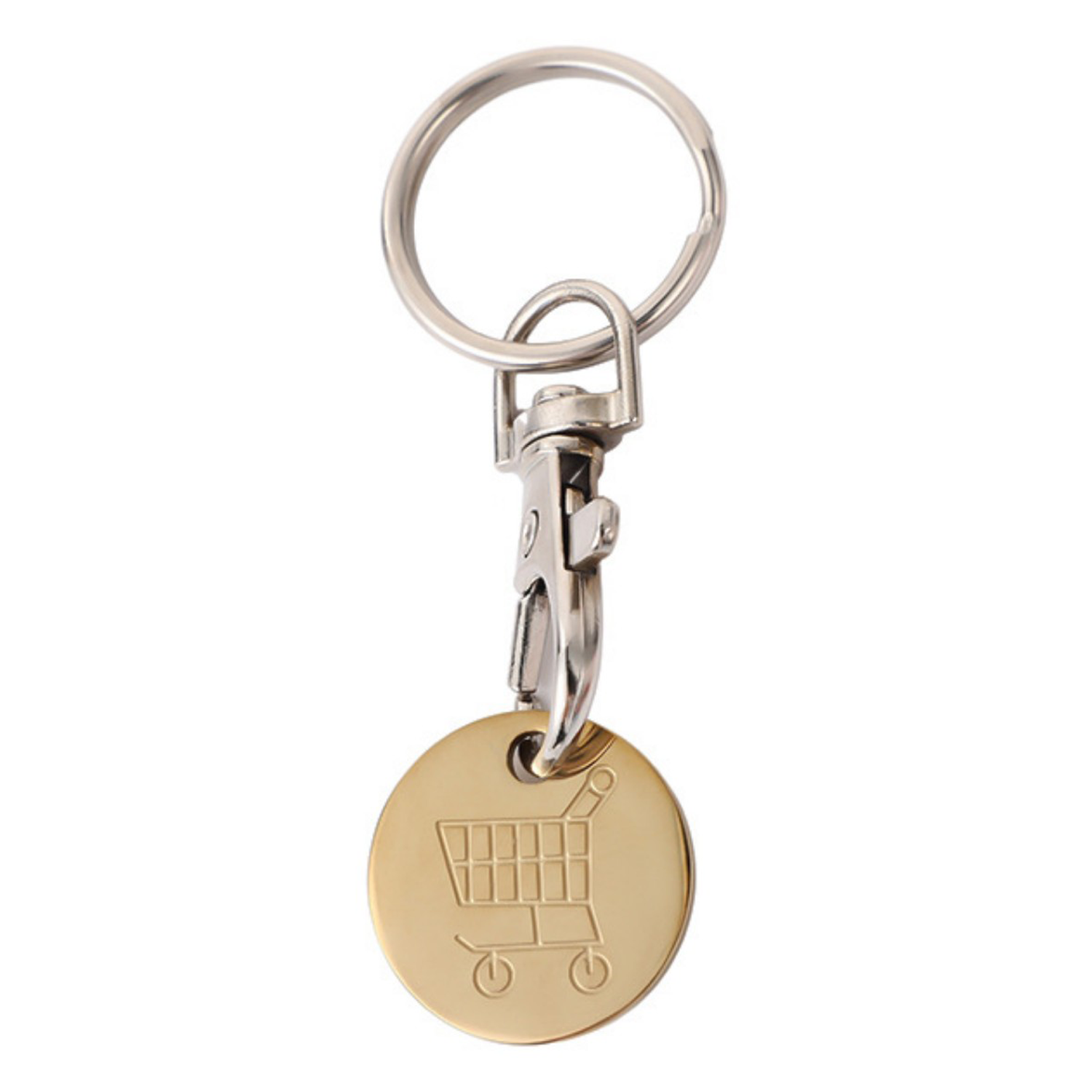 Stainless Steel Shopping Cart Token Keychain 6