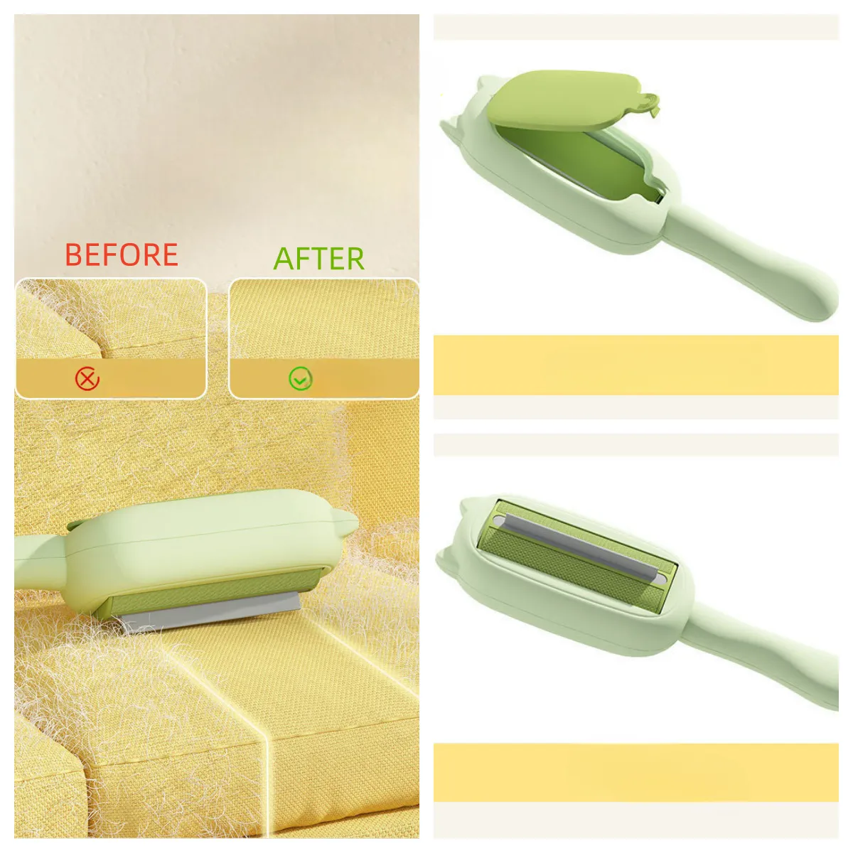Pet Hair Remover/Reusable Lint Roller 2