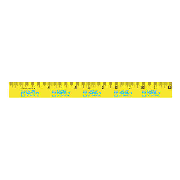 12" Enamel Wood Ruler - English Scale 9