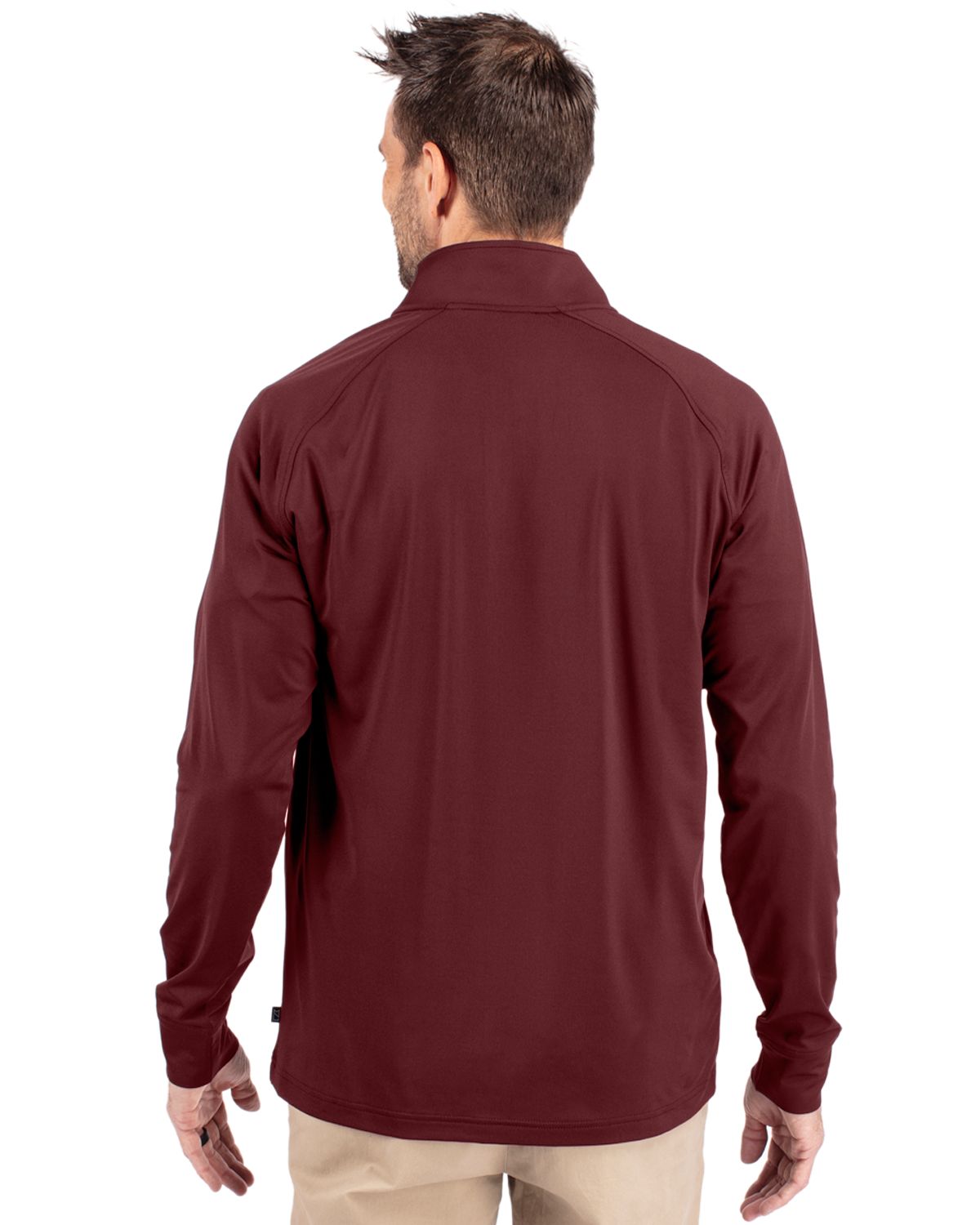 Cutter & Buck Adapt Recycled Soft Knit Stretch  Mens Quarter Zip Pullover 120