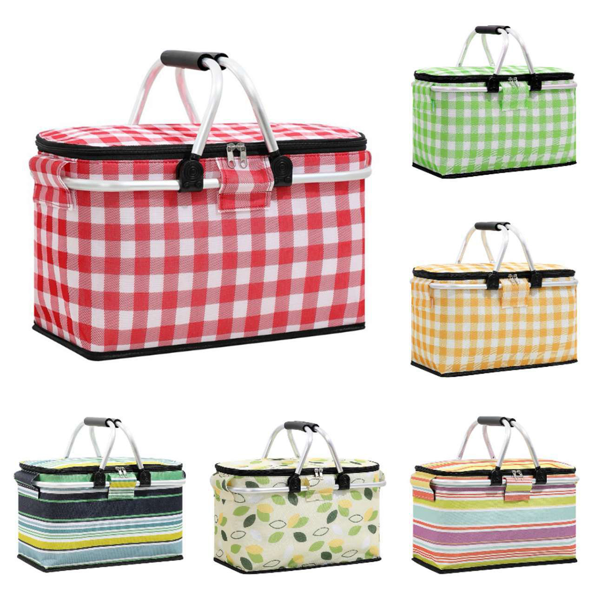 Collapsible Insulated Picnic Basket for Outdoor Travel 3
