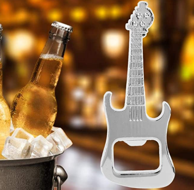 Guitar Shaped Metal Beer Bottle Opener 1